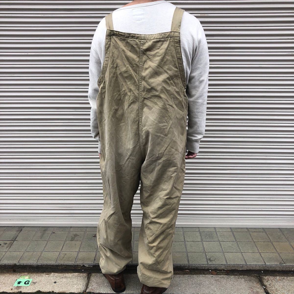 1940s 米軍実物 U.S.ARMY タンカースパンツ ミリタリー オーバーオール