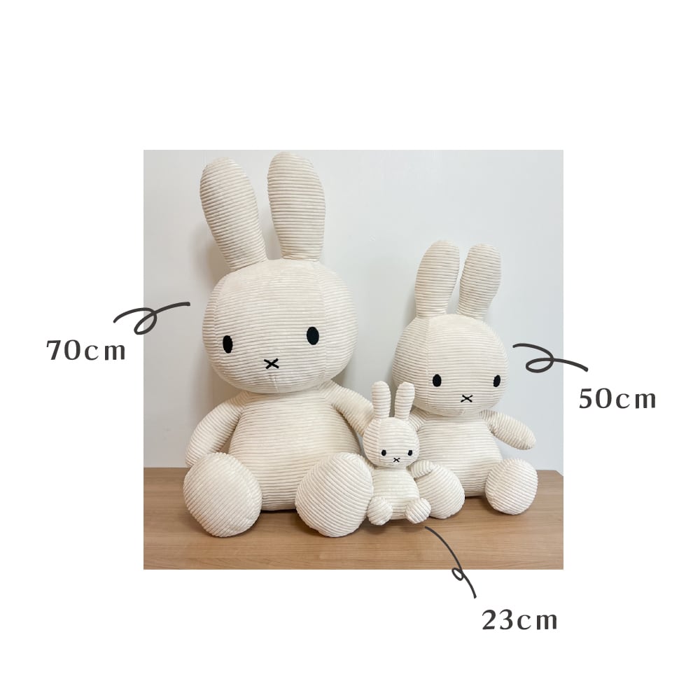 再再入荷！ミッフィー ぬいぐるみ 特大 70cm コーデュロイ BONTON TOYS