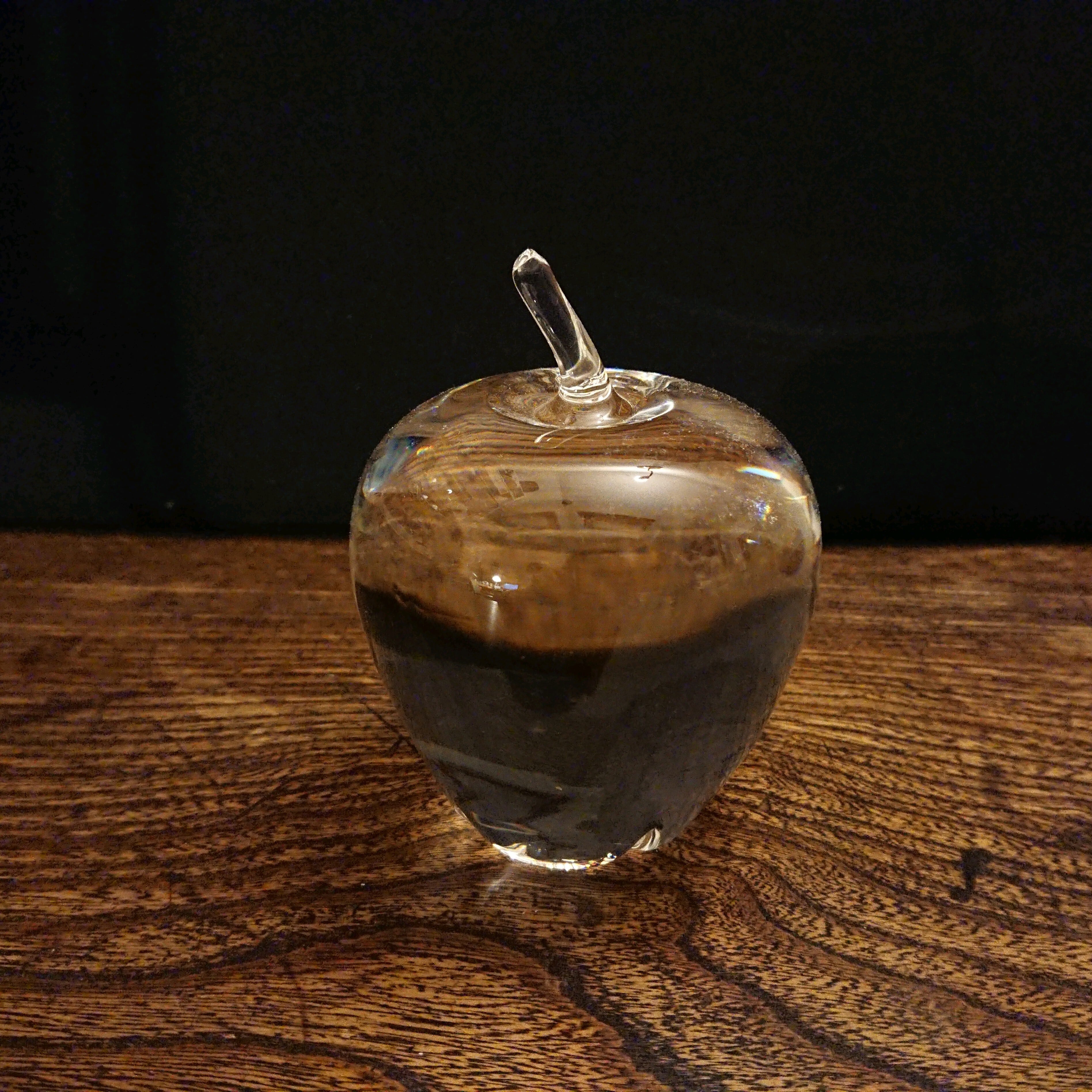 Steuben/スチューベン クリスタルガラス リンゴ アップル オブジェ