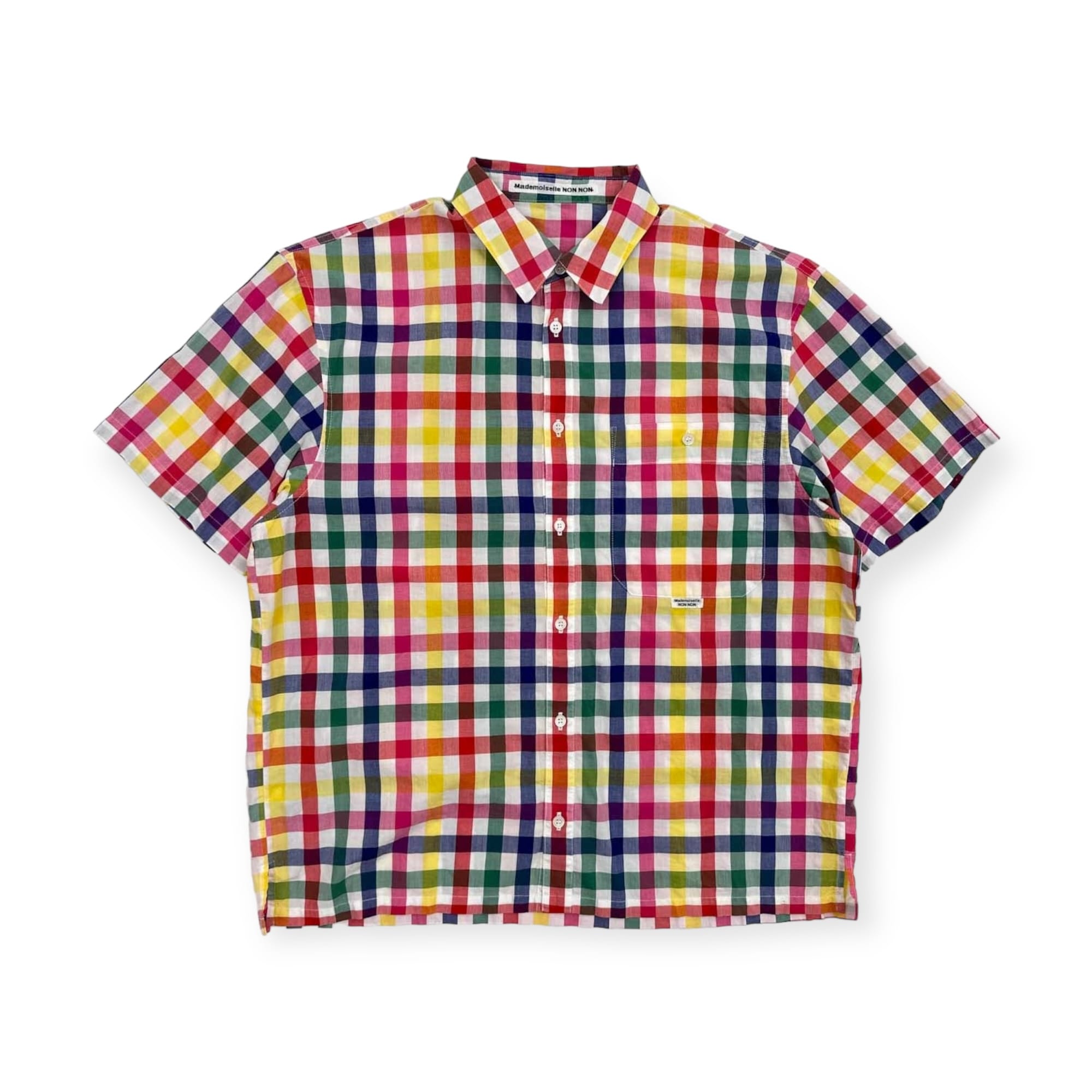 未使用NON NO マドモアゼルノンノン チェックネルシャツ PAPAS 未使用