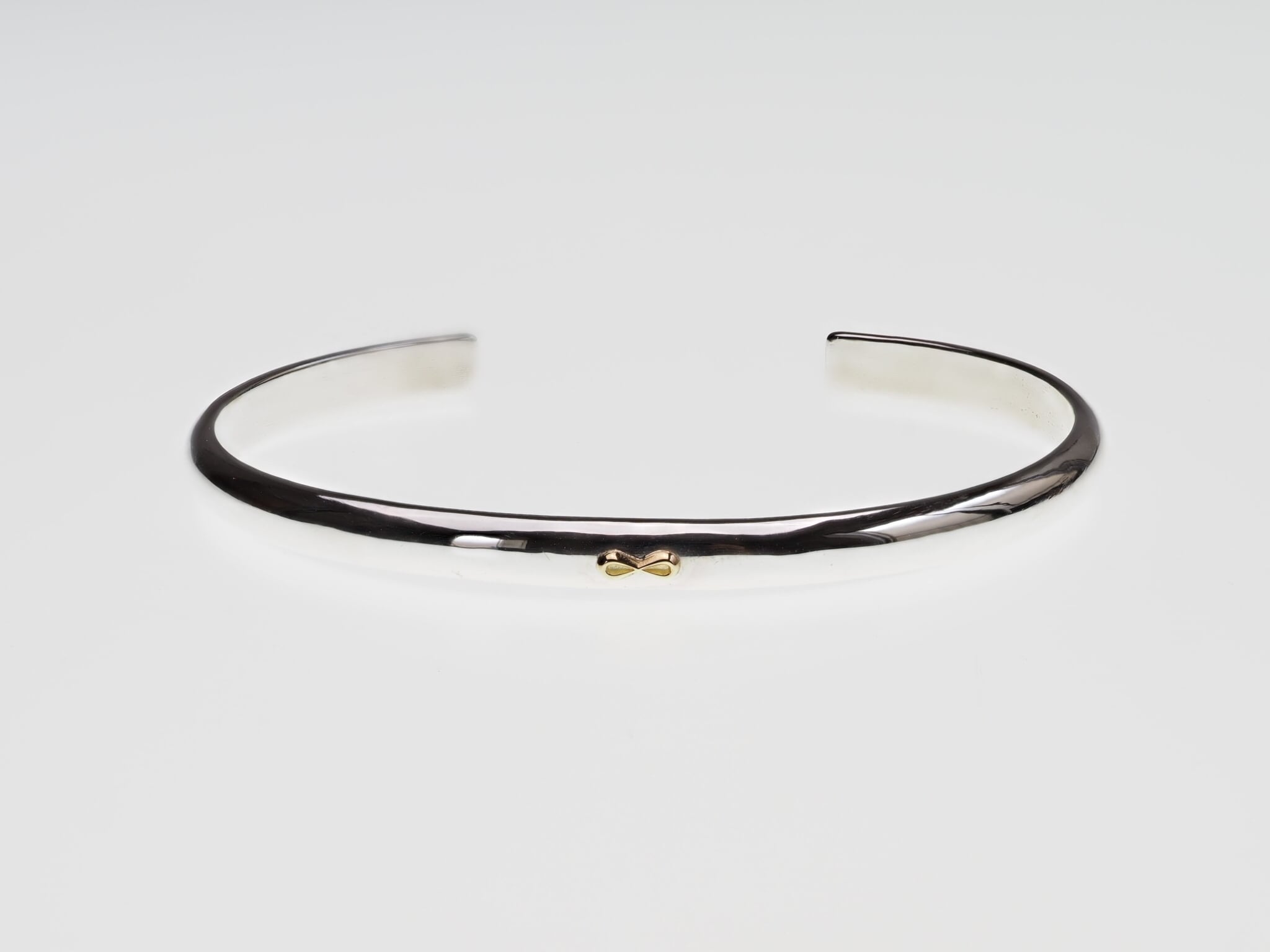 BN-011 K18マーク付き甲丸バングル 5mm | WAKAN SILVER SMITH online store