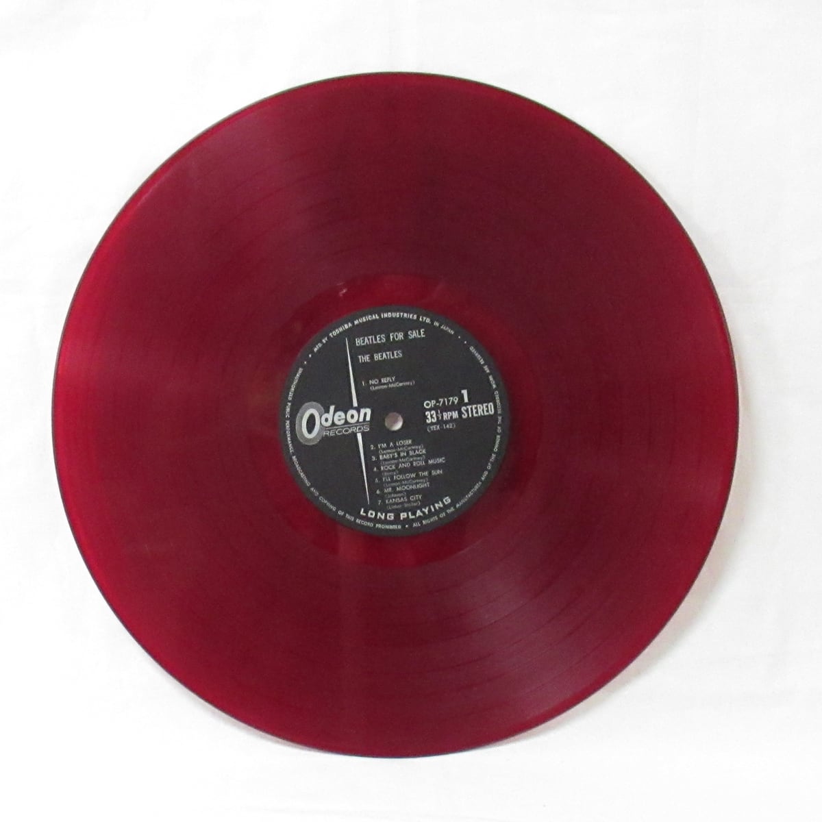 ビートルズ THE BEATLES ビートルズ'65 / FOR SALE【LP・ ODEON赤盤