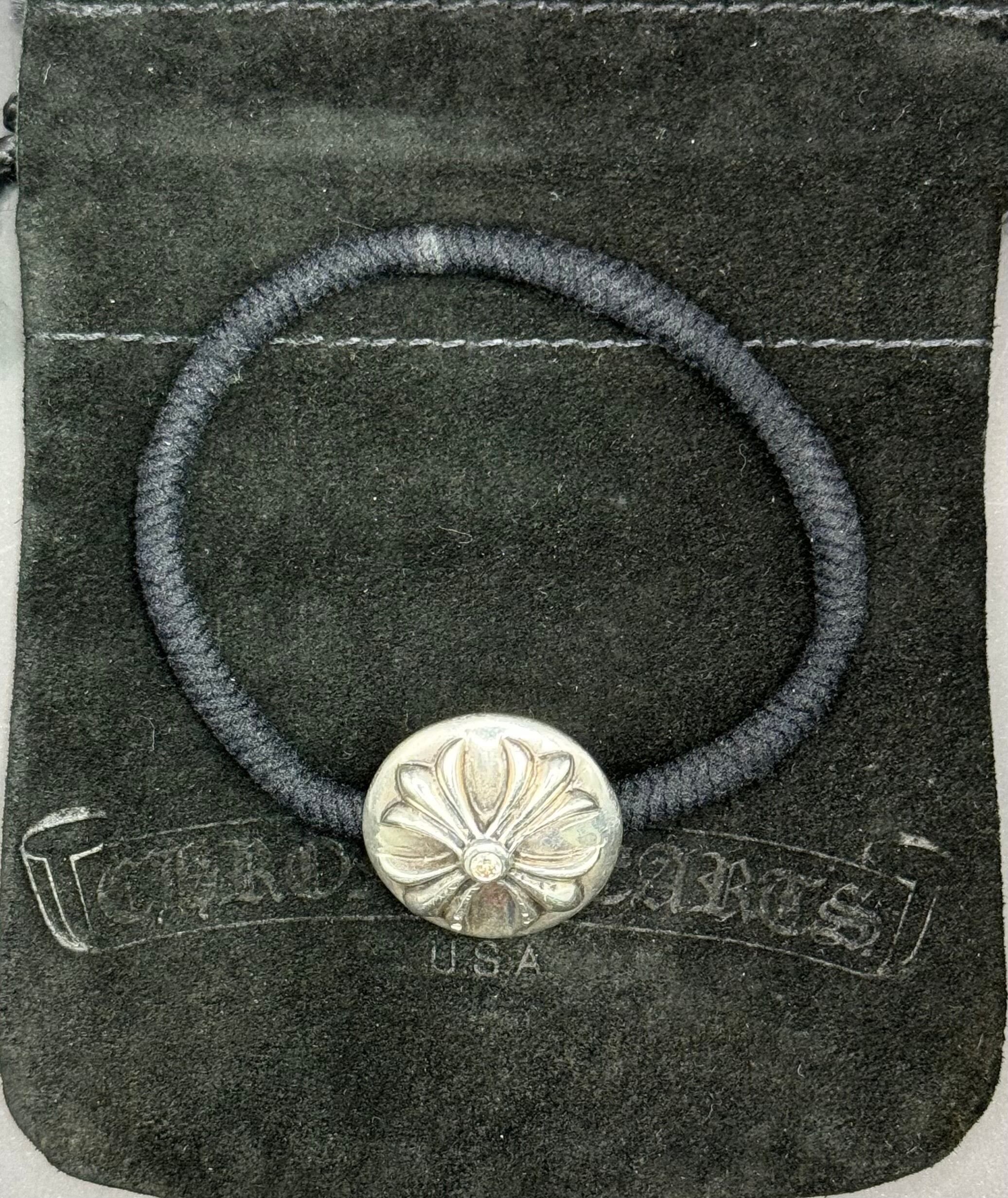 美品 インボイス原本無修正 クロムハーツ ヘアゴム クロスボール