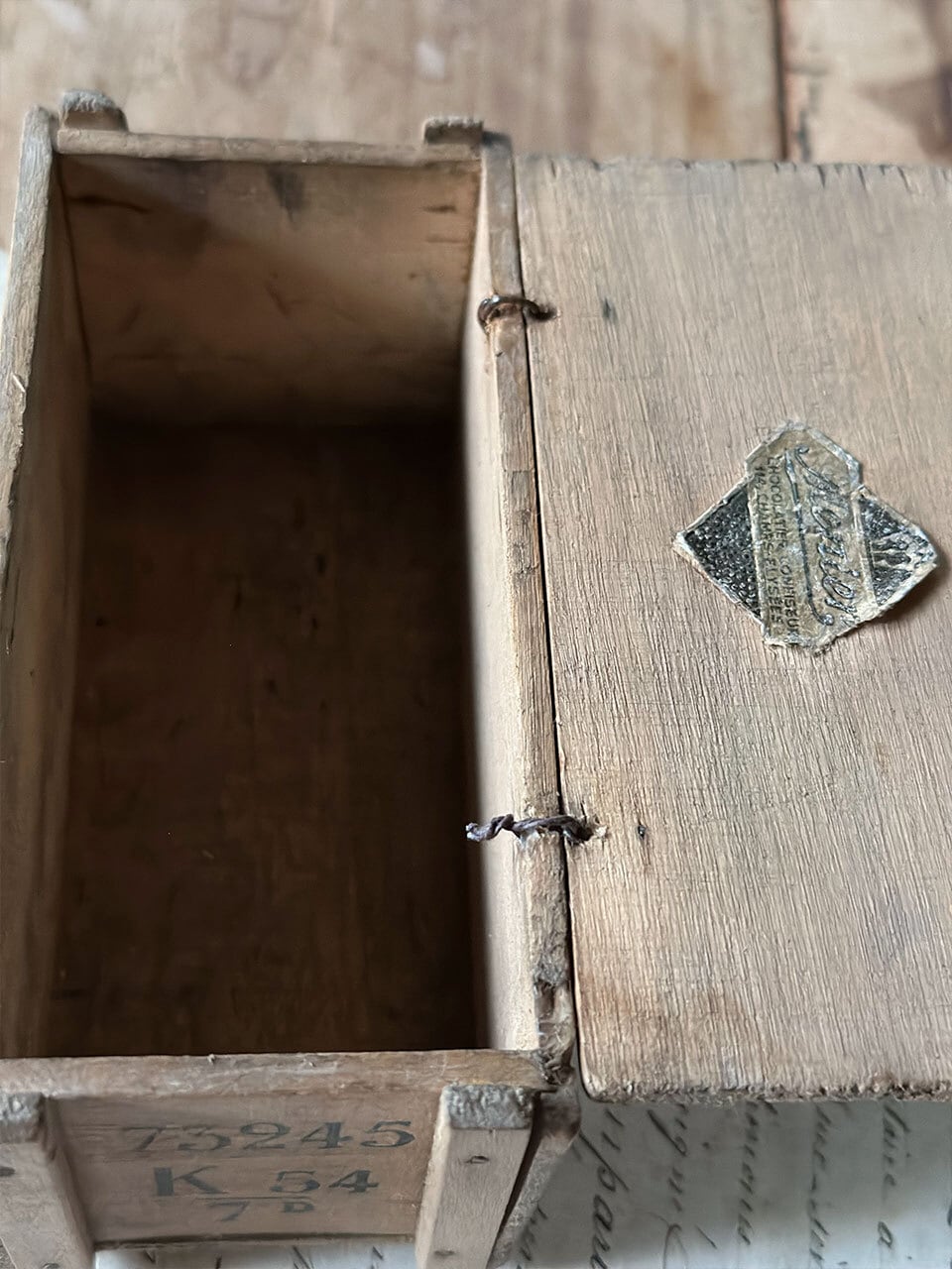 ショコラムニエの木箱 木製ボックス | Brocante de La Cocotte