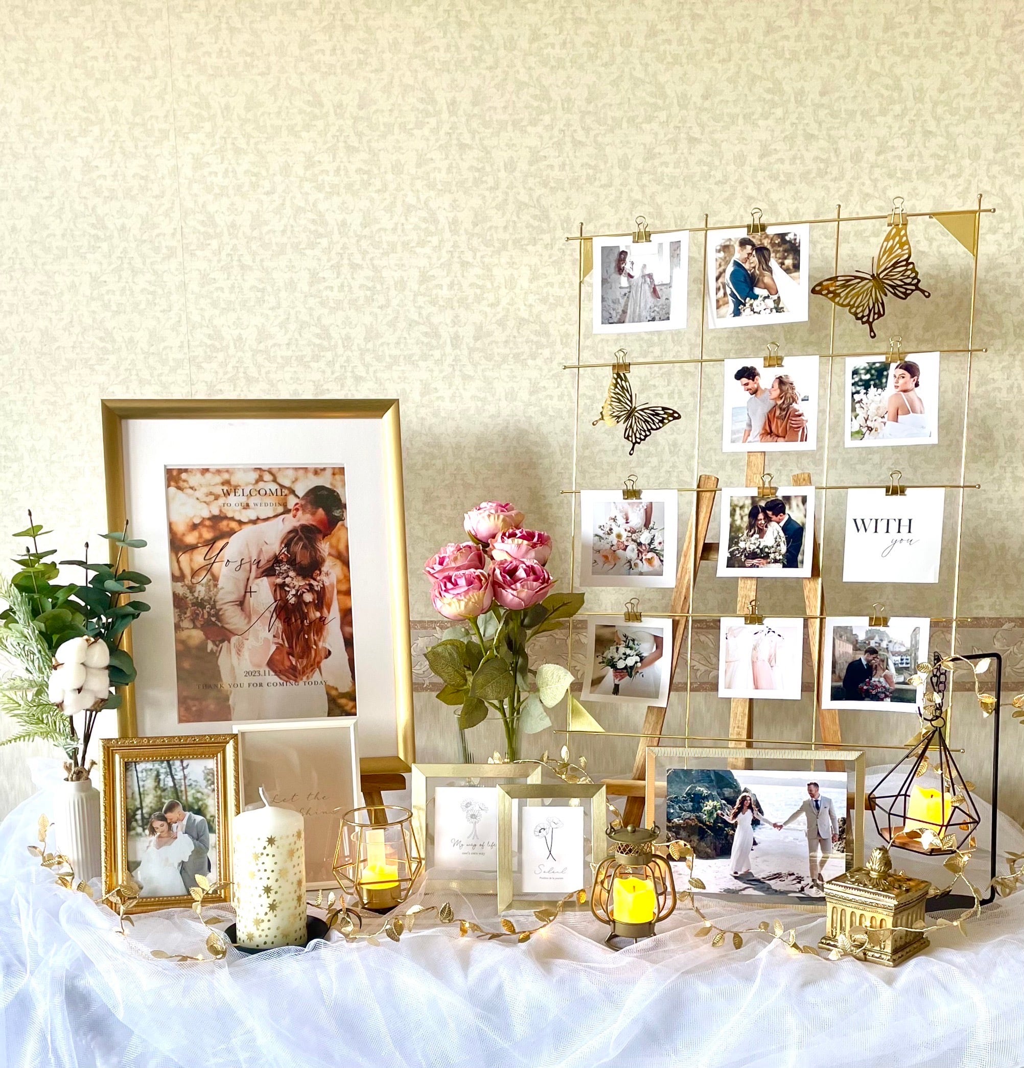 ウェルカムスペース セット 結婚式 IKEAミールヘーデン 豪華 ゴールド