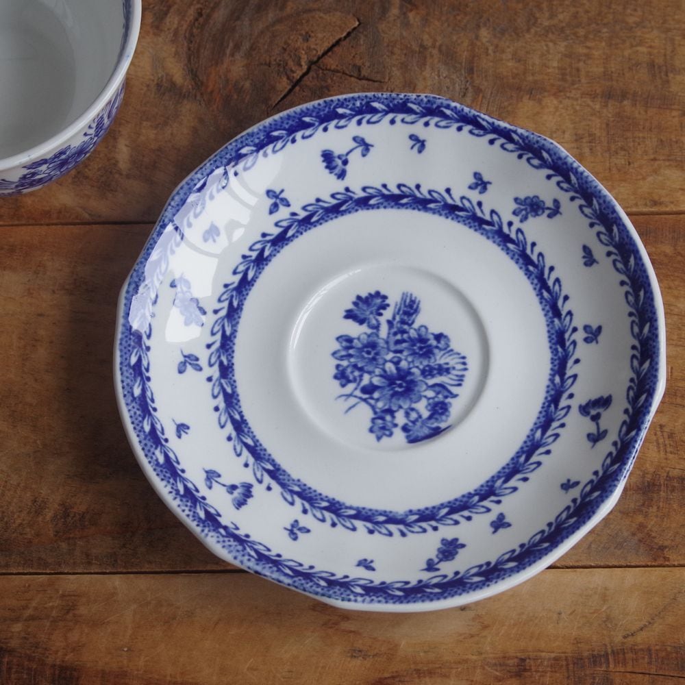 アラビア ARABIA フィンフラワー コバルトブルー 花柄 ティーカップ