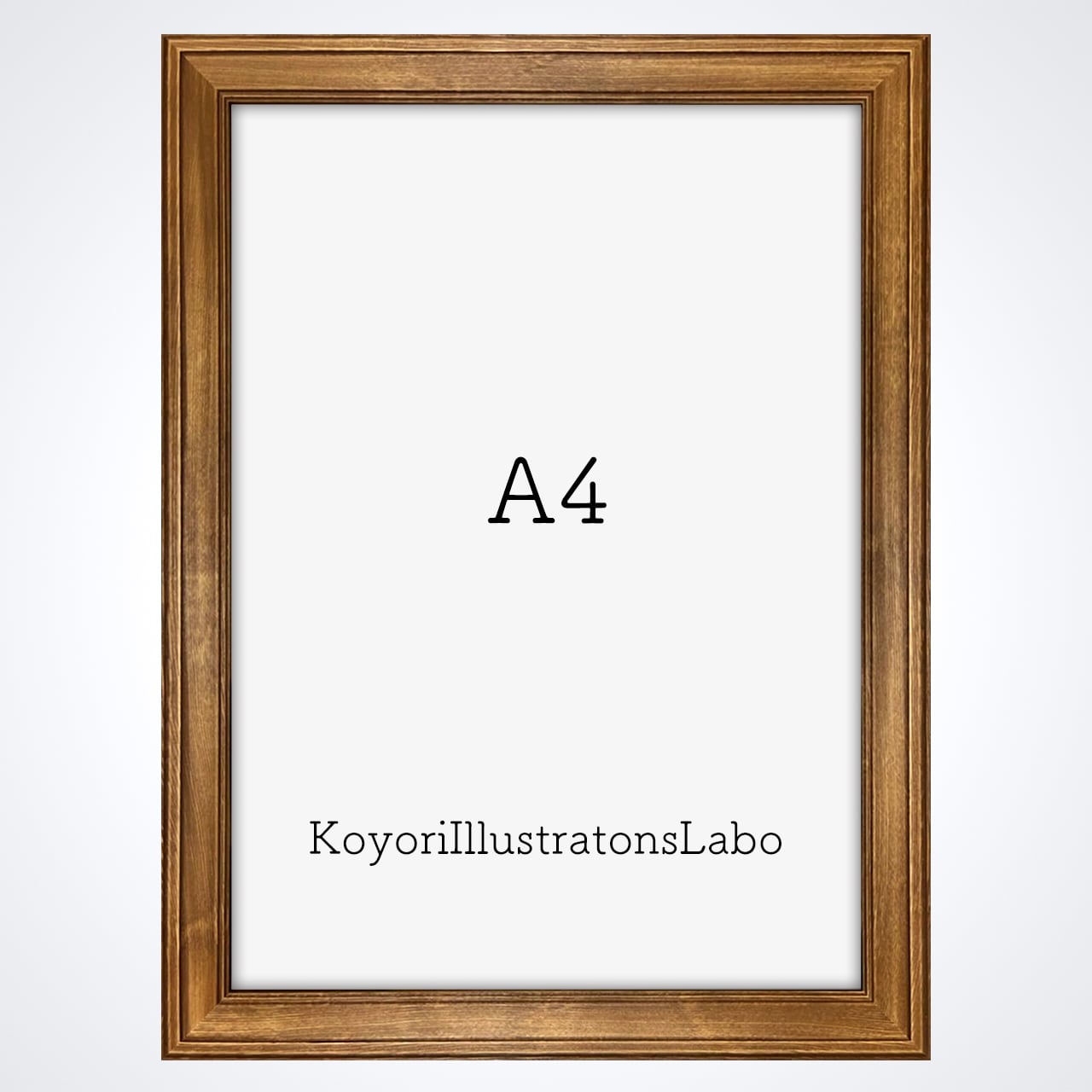 額縁 木製フレーム A4 | 似顔絵 ウェルカムボード Koyori Illustration