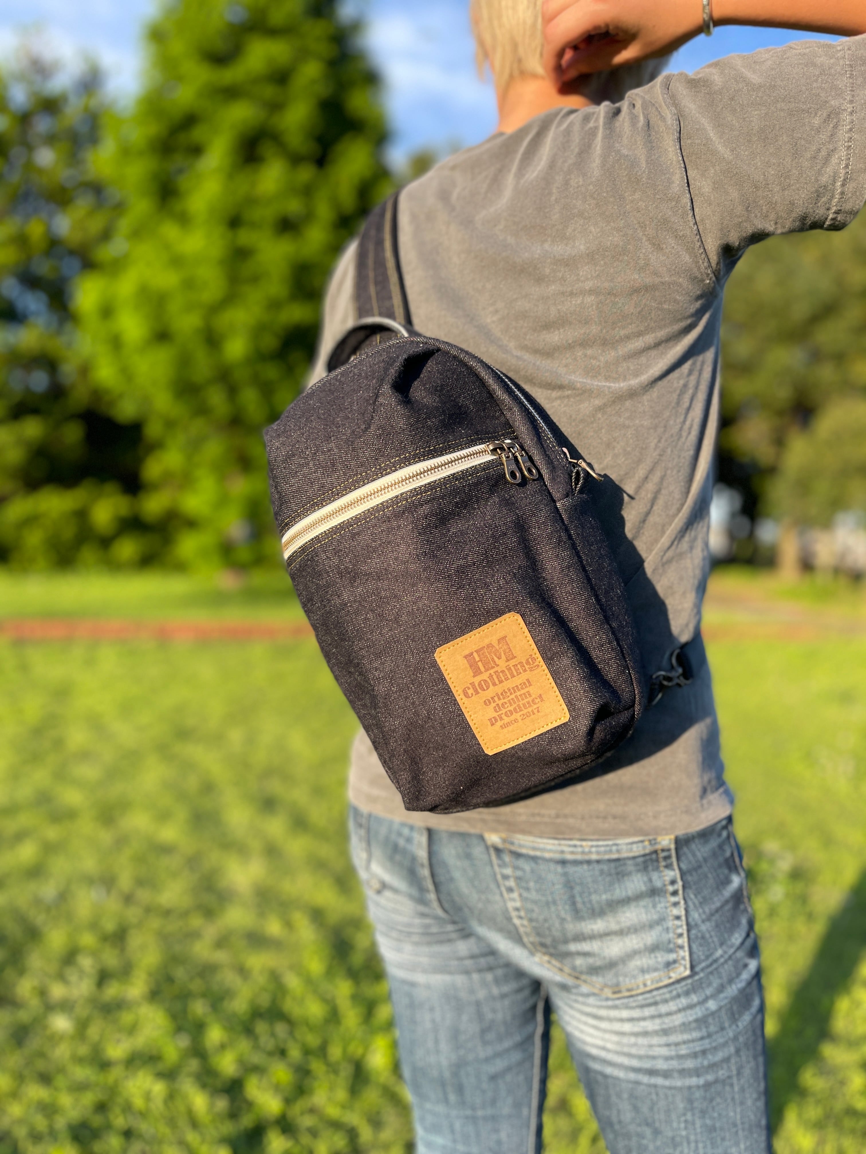 デニムワンショルダーバッグ 【岡山デニム デニムバッグ デニム