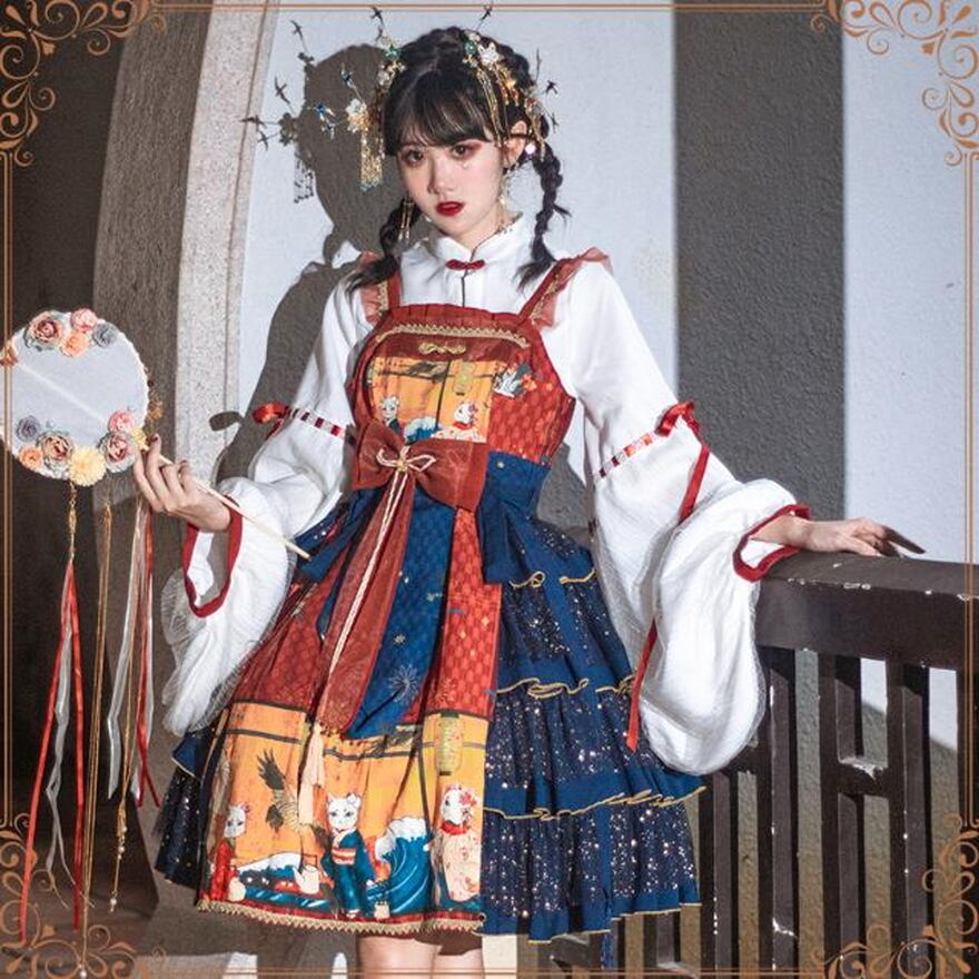 SEASONZ 華ロリ 中華ロリータ チャイナ風 チャイナ風 漢服 JSK