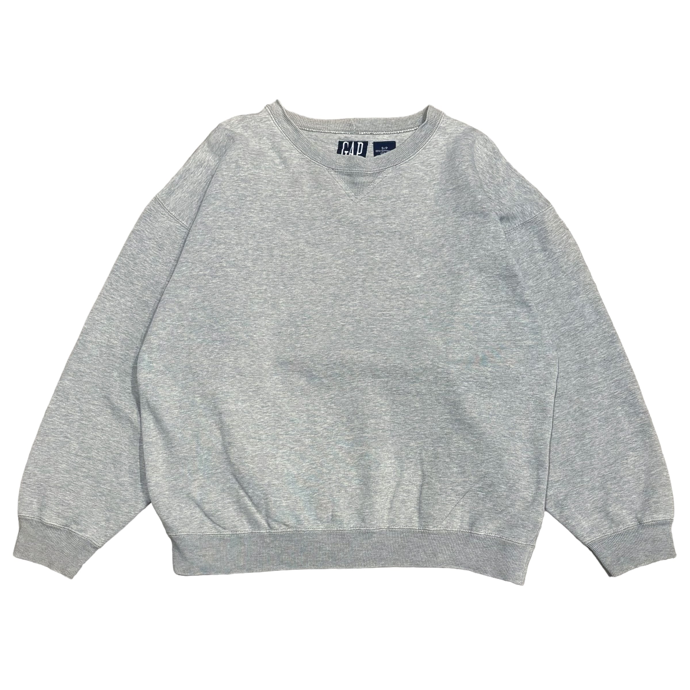 90's Old Gap 前V Sweat S / オールドギャップ 無地 スウェット 古着