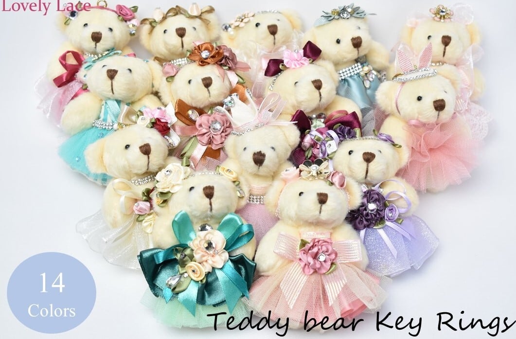 テディベア キーホルダー かわいいくま ぬいぐるみ キーチェーン