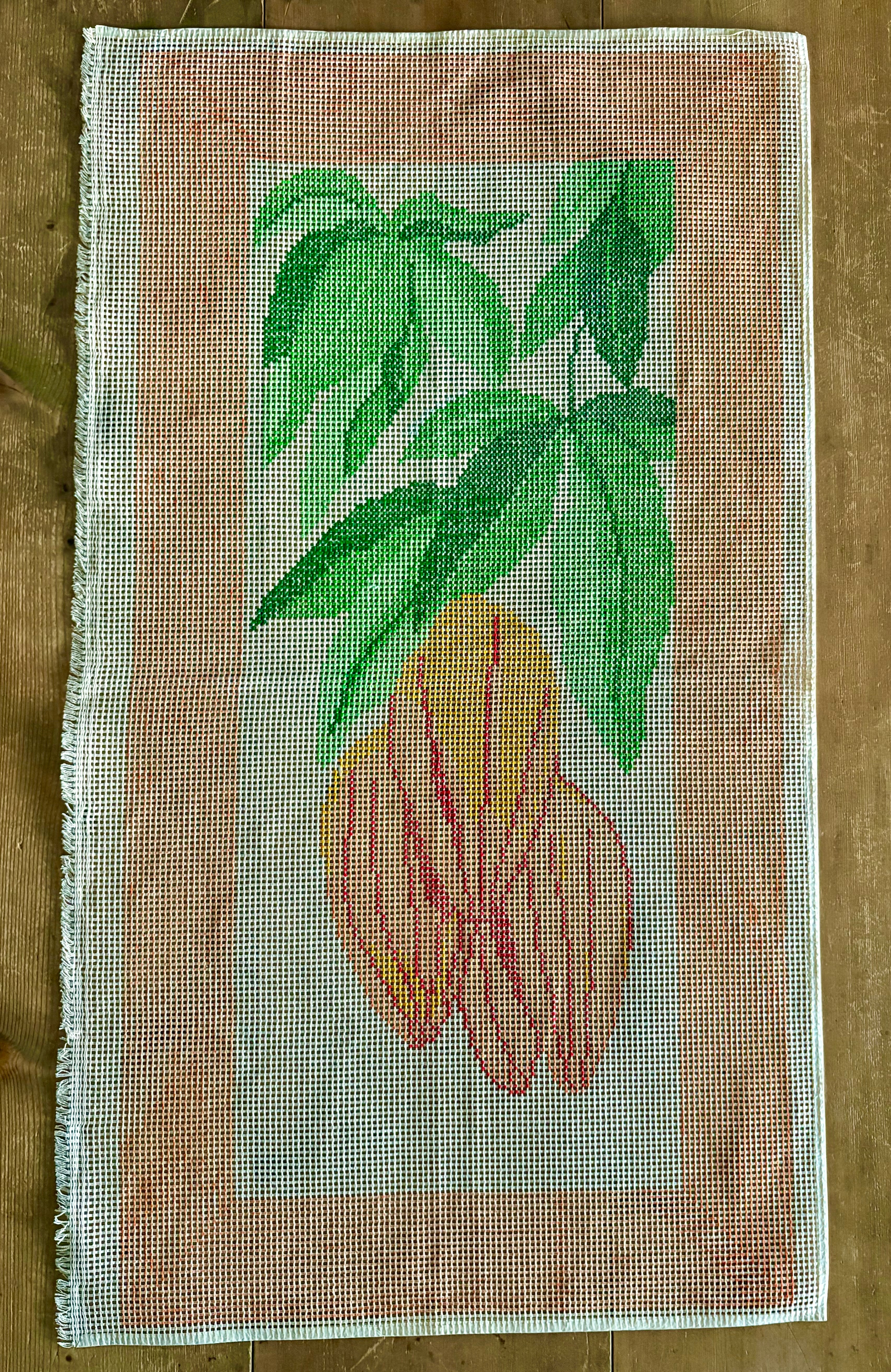 タペサリア下絵済刺繍布＿Cacauカカオ | メルカジーニョ【ブラジル毛糸