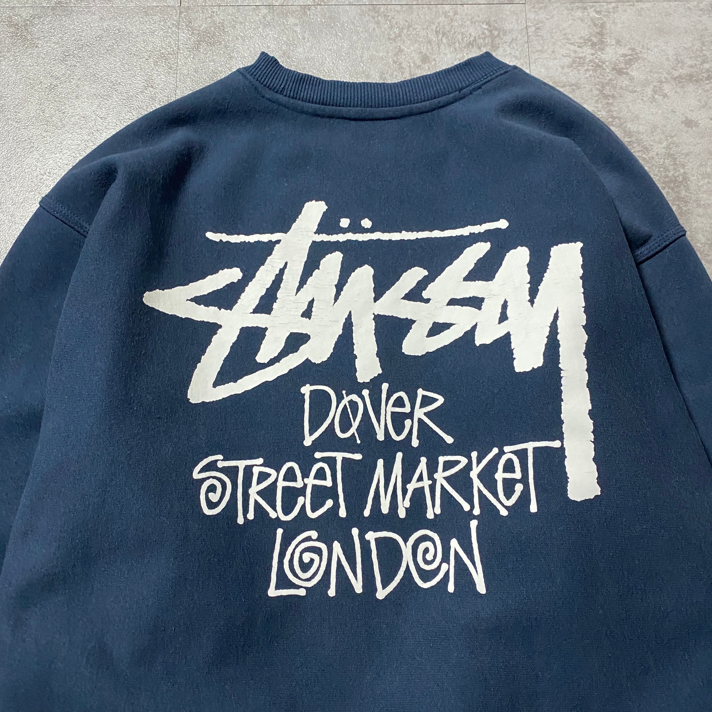 stussy ステューシー バックプリント ヘビーオンス ネイビー 紺