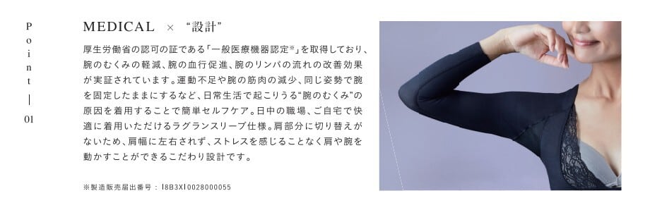 腕痩せ・巻き肩改善・姿勢改善・背中肉・バストサポート✬アーム