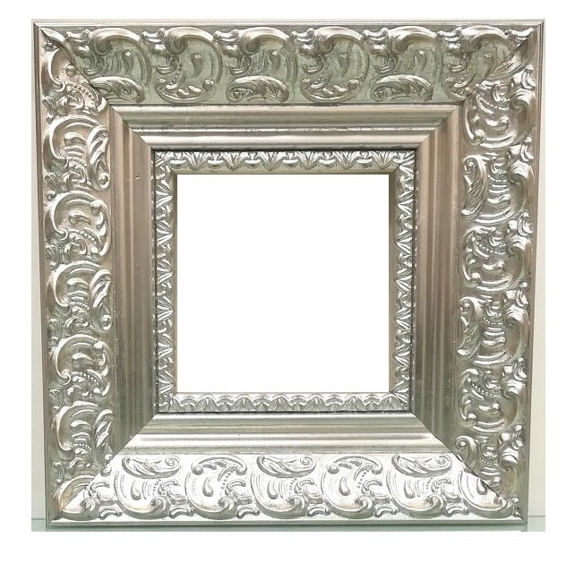 額縁アンティークおしゃれフレーム クリーンシルバーG-20166&