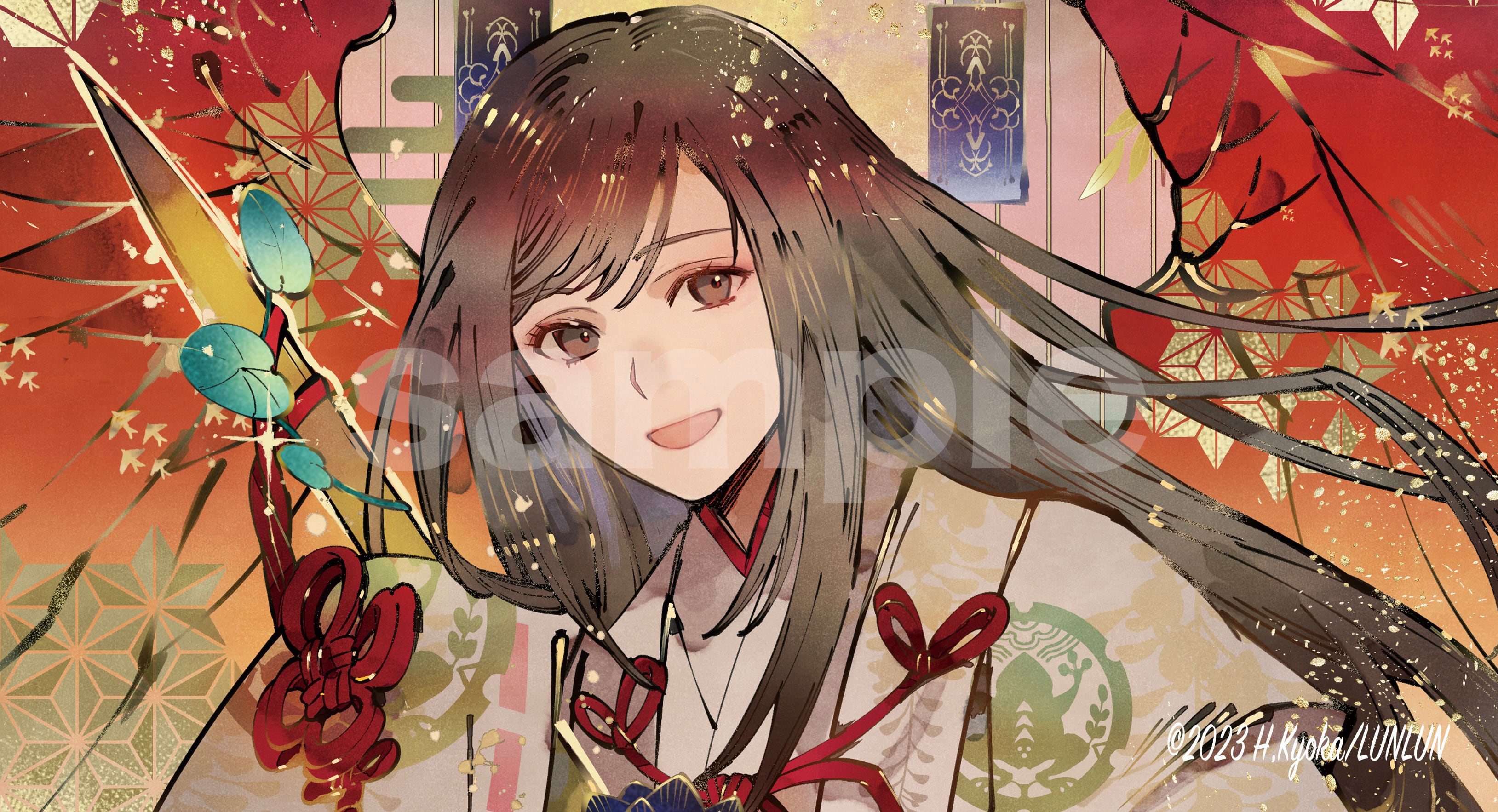 新作》匈歌ハトリ先生描き下ろしオリジナルプレイマット横型【常盤ゆい