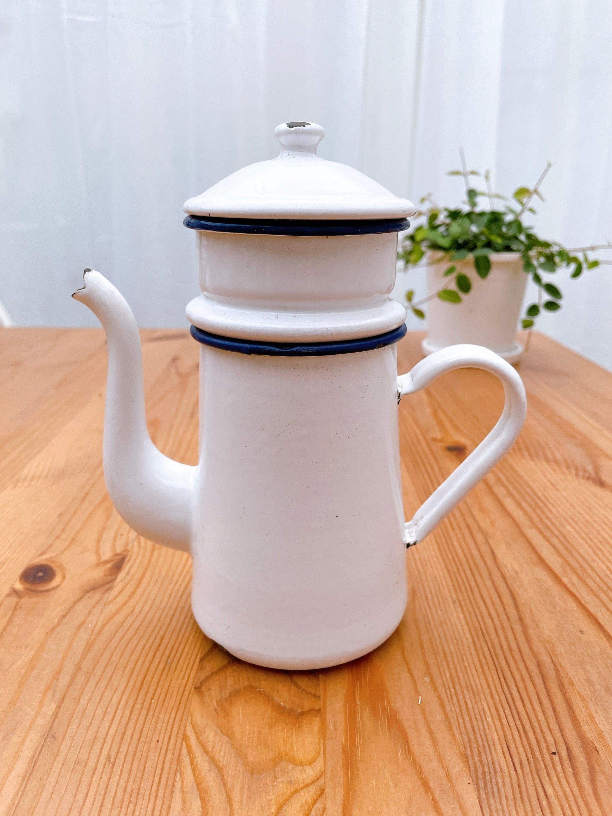 アンティーク ホーローコーヒーポット | La Paisible Anne