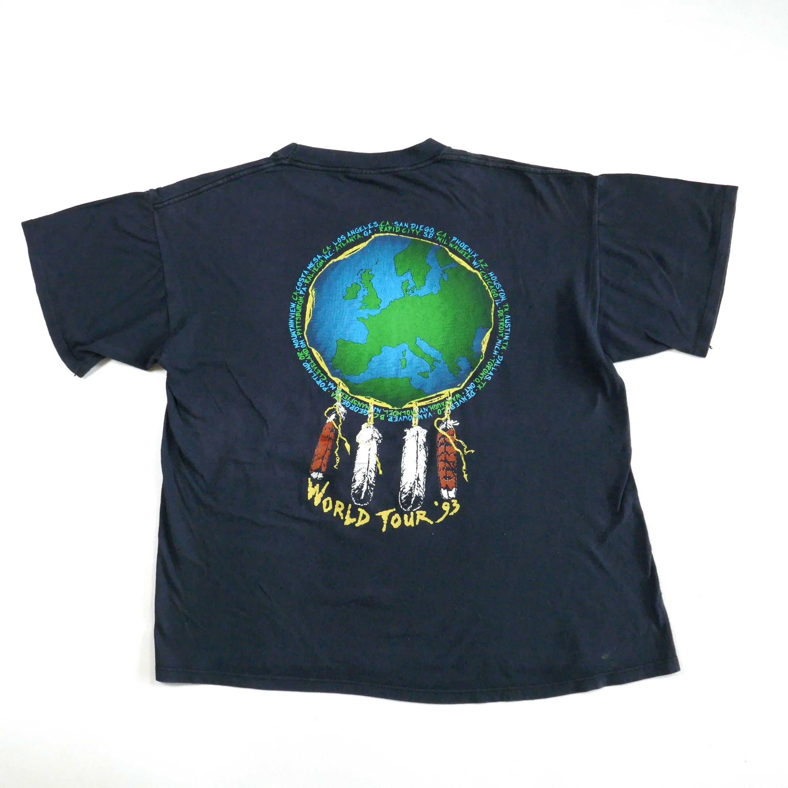 90's Neil young World Tour '93 With Booker T & The MA'S T-shirt