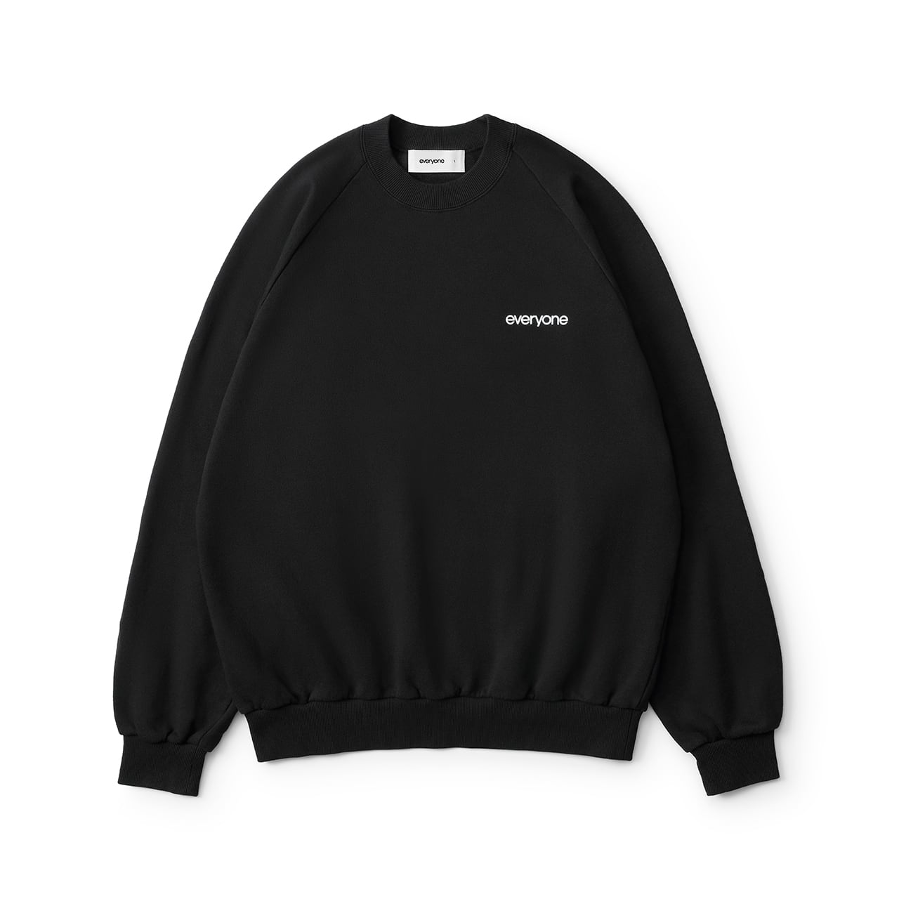 everyone original logo crew sweat (BLACK) | everyone