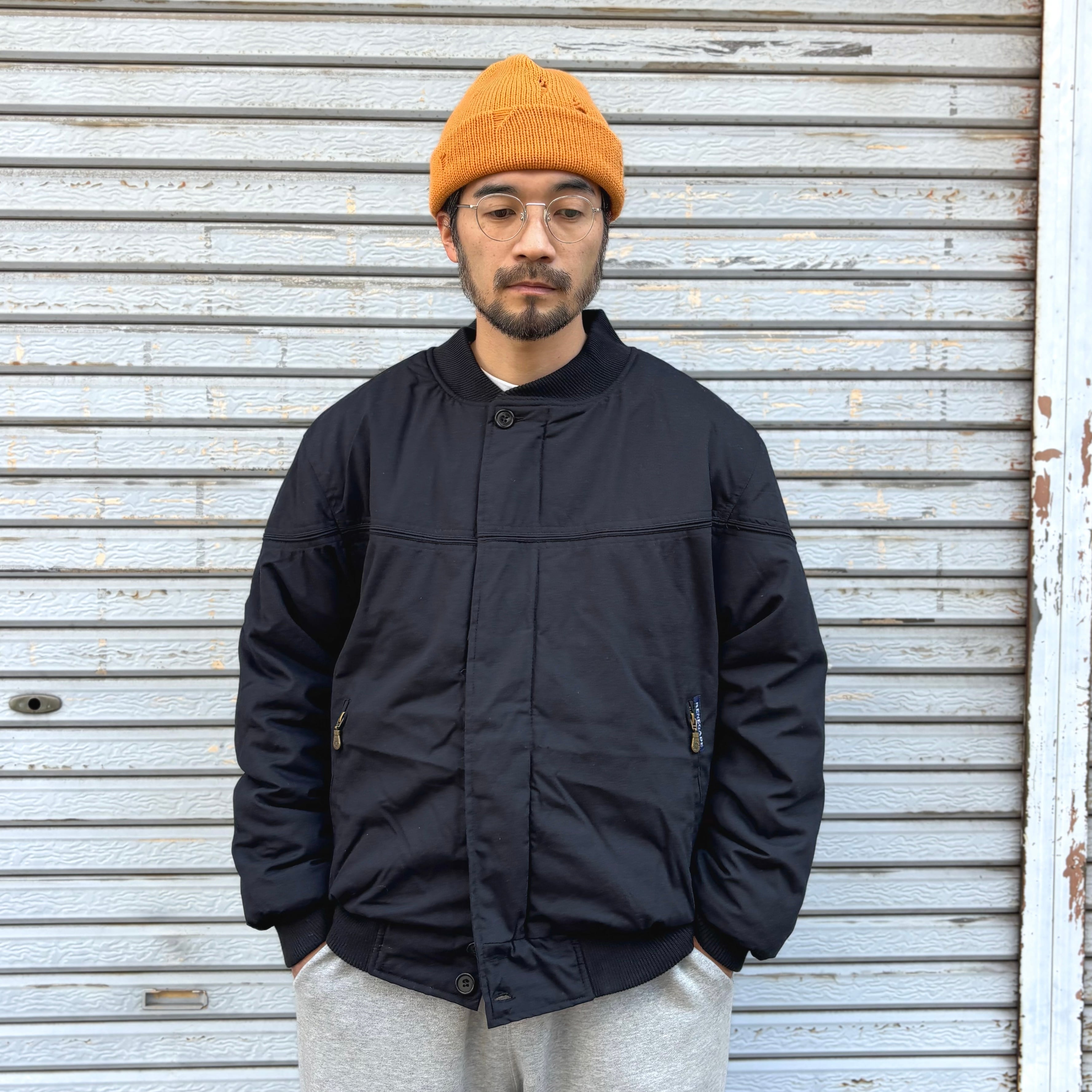 RENEGADE SPORTS Padded Nylon Lined Derby Jacket Black / レネゲード
