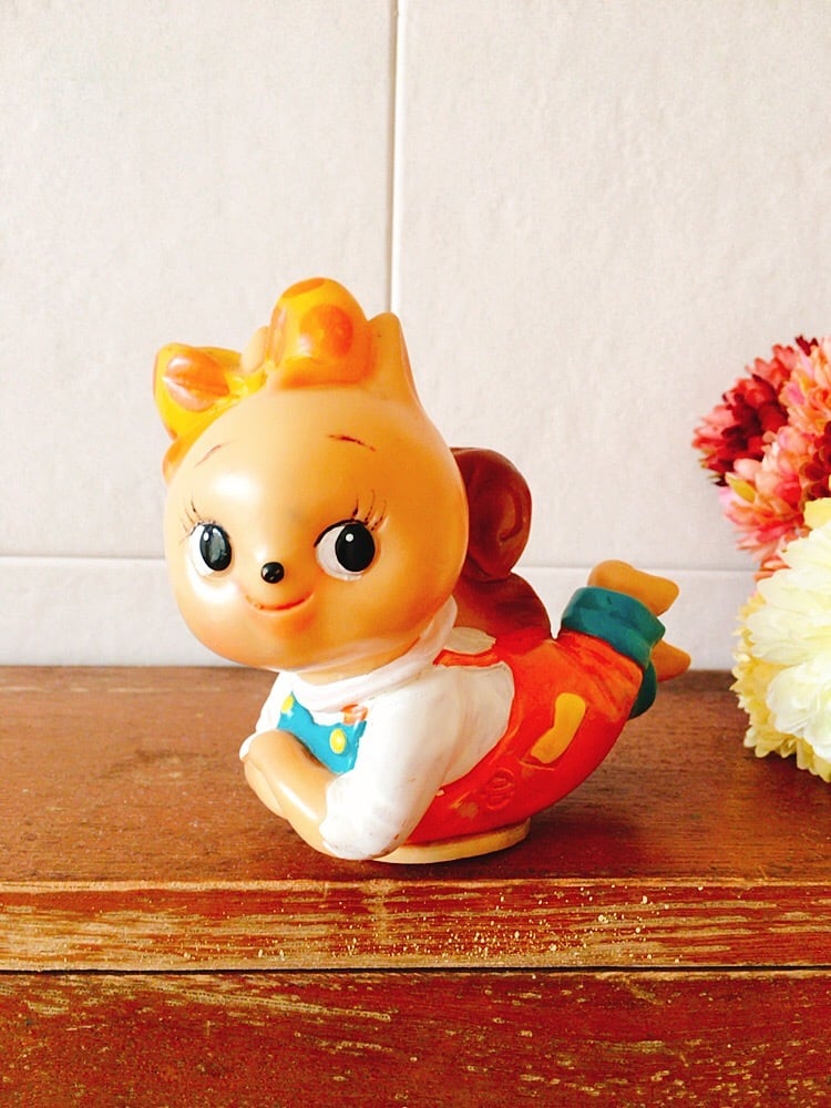 昭和レトロ 安田信託銀行 こりすのぽっこちゃん 貯金箱 | レトロ雑貨