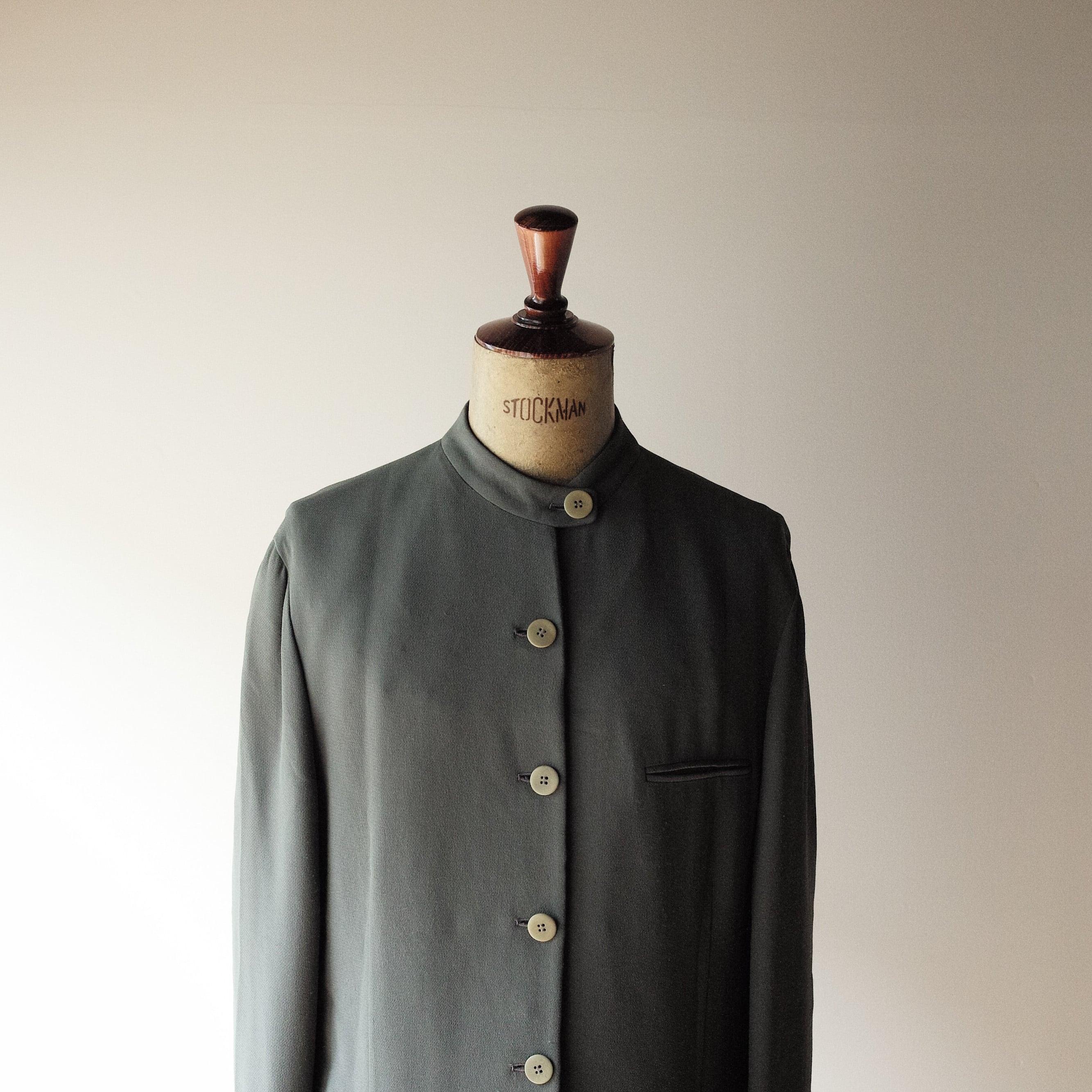 GIORGIO ARMANI テーラードジャケット スーツ マオカラー スタンド