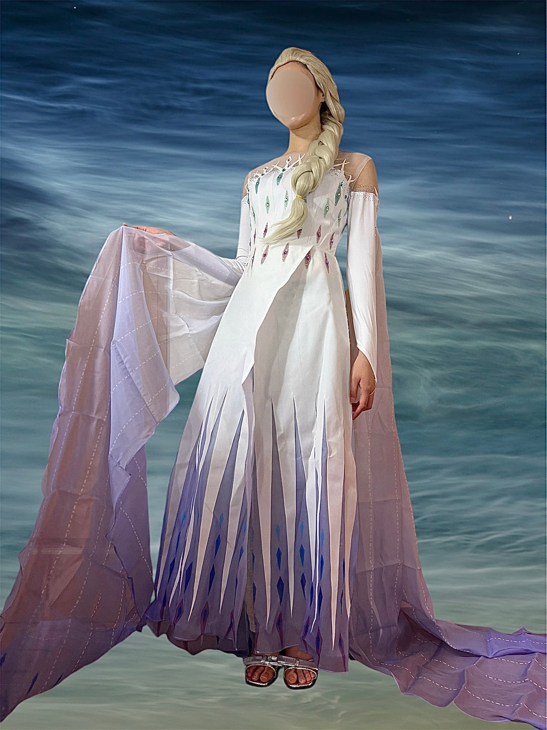 ディズニー アナと雪の女王2 精霊エルサ ドレス コスプレ Dハロ