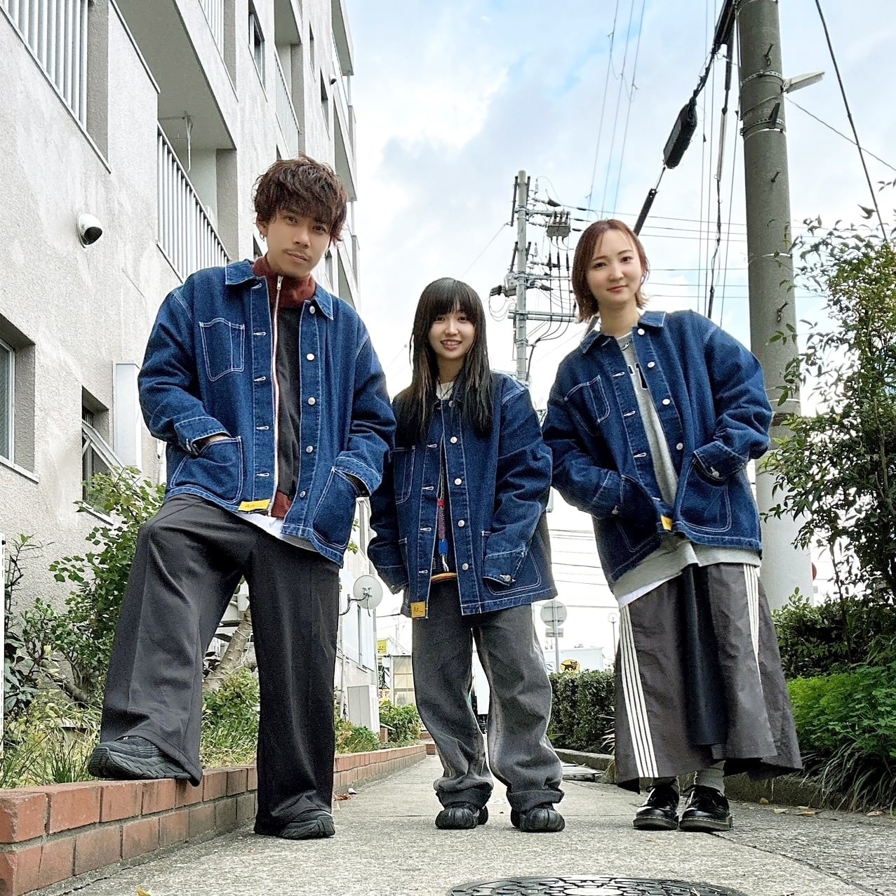 _.nA 12.0オンス デニム ルーズフィット カバーオール ジャケット