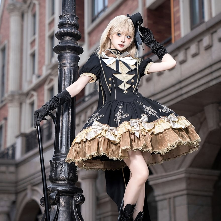 SEASONZ ゴスロリ セットアップ ケープ ワンピース プリンセス