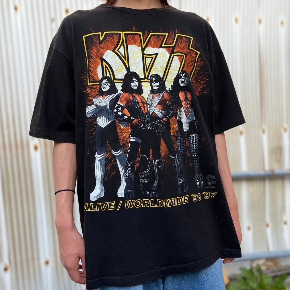 90's KISS ”ALIVE WORLD TOUR '96 '97” Tシャツ | 古着屋NEVERMIND