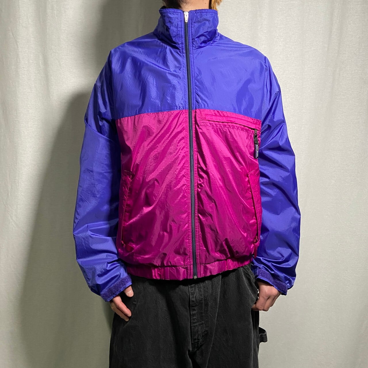 91年製 patagonia パタゴニア バイカラー フェザーウェイトジャケット