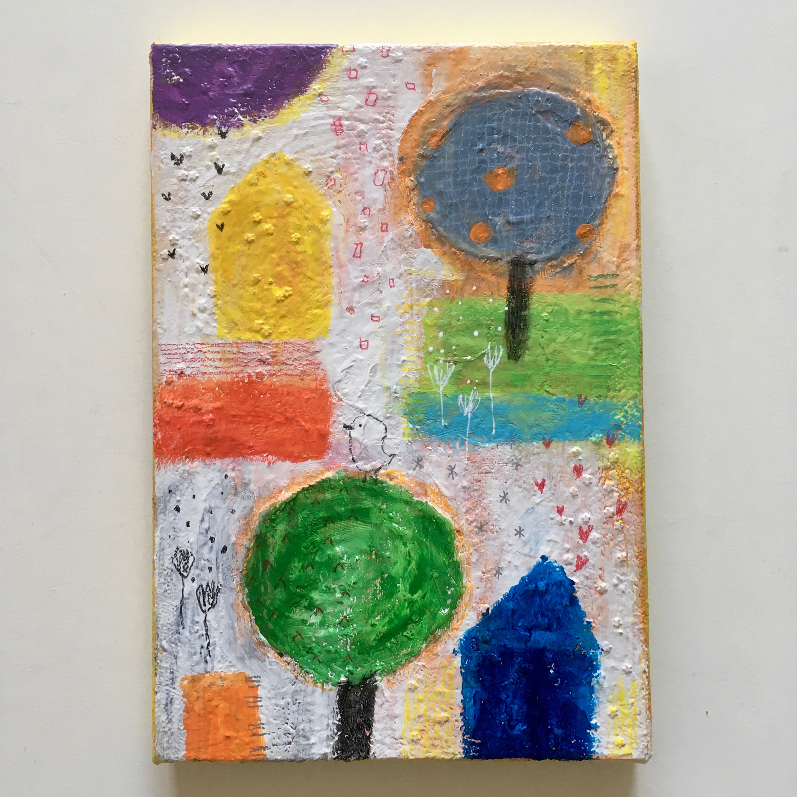 アクリル抽象画「good morning!」 | art unit mikka