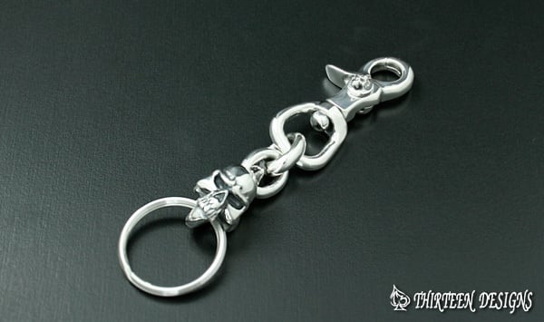 THIRTEENDESIGNS サーティーンデザインズ KY-3 MAD SKULL HANGING KEY