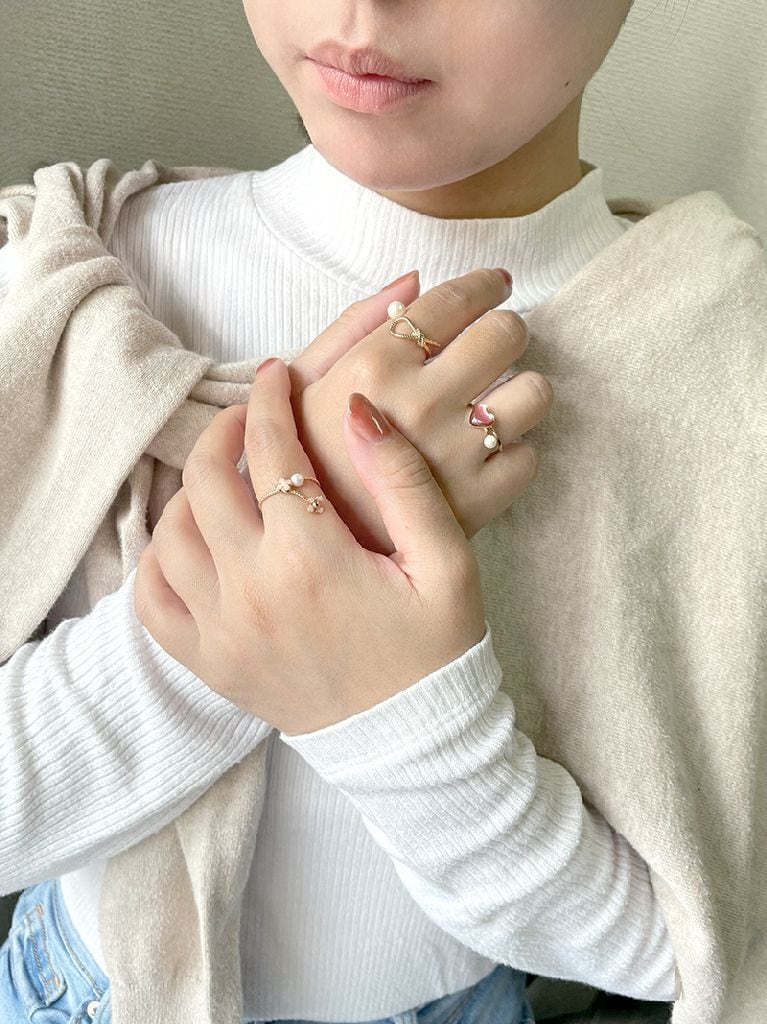 簡単調整どんな指にもフィットするスライドフリーリング R-1354