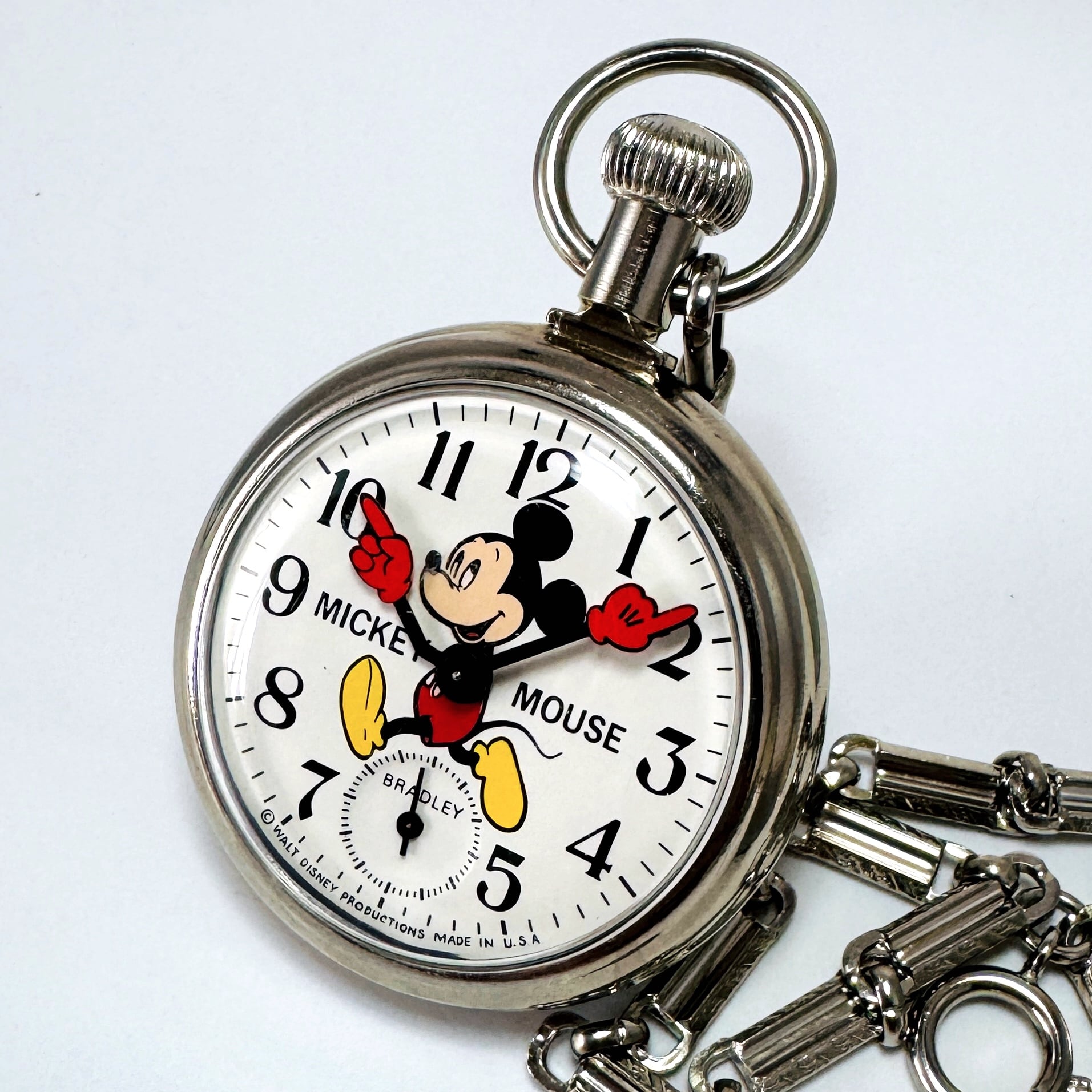 ブラッドレイ/BRADLEY【ミッキーマウス】/手巻き 1970年代/オリジナル