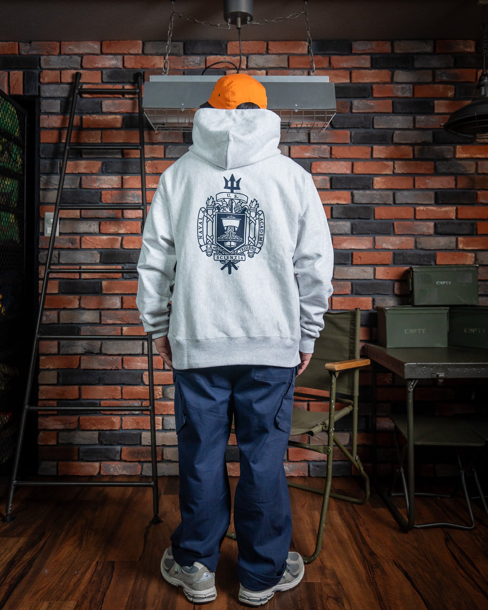 Champion】U.S.Navy Reverse Weave Sweat Hoodie 新品 USA限定企画