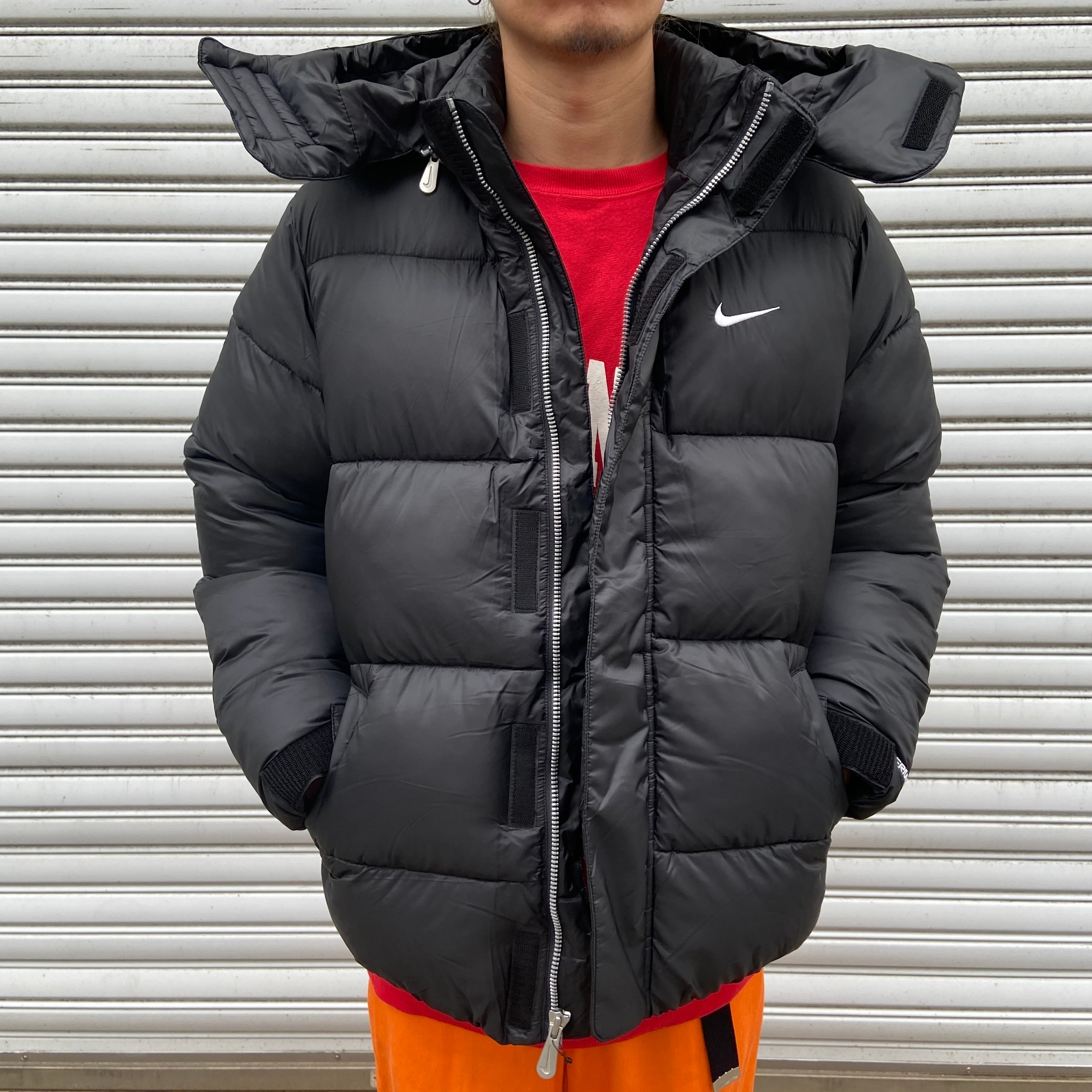 タグ付き未使用品 NIKE 中綿ダウンジャケット パファージャケット 黒 S