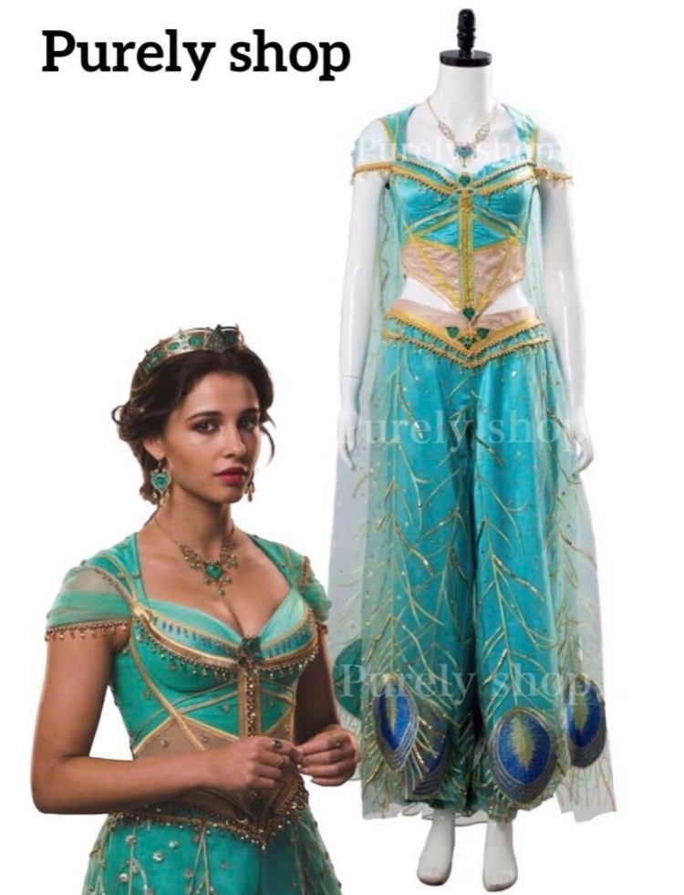 ディズニー アラジン 実写版 ジャスミン コスプレ Dハロ 衣装 仮装