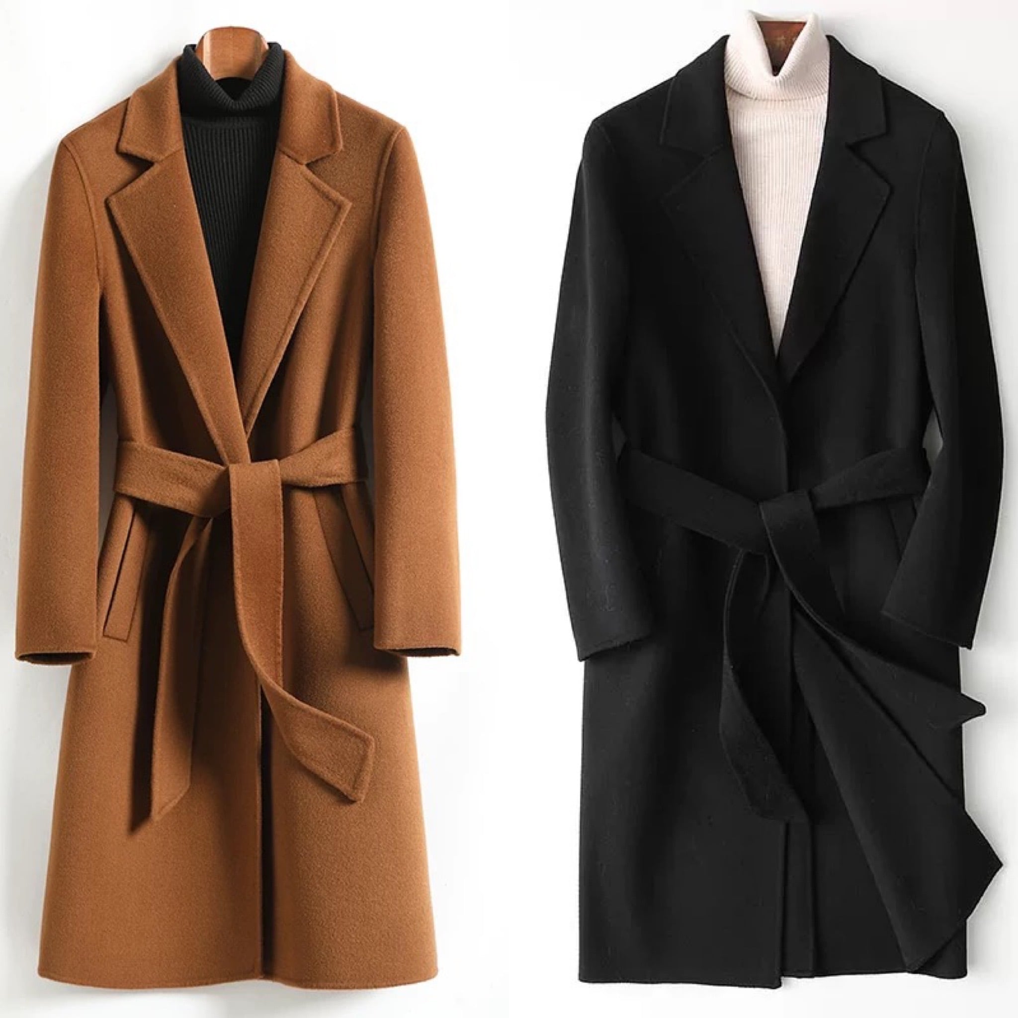 ウールガウンコート【ベルト付き】 | Wide Range