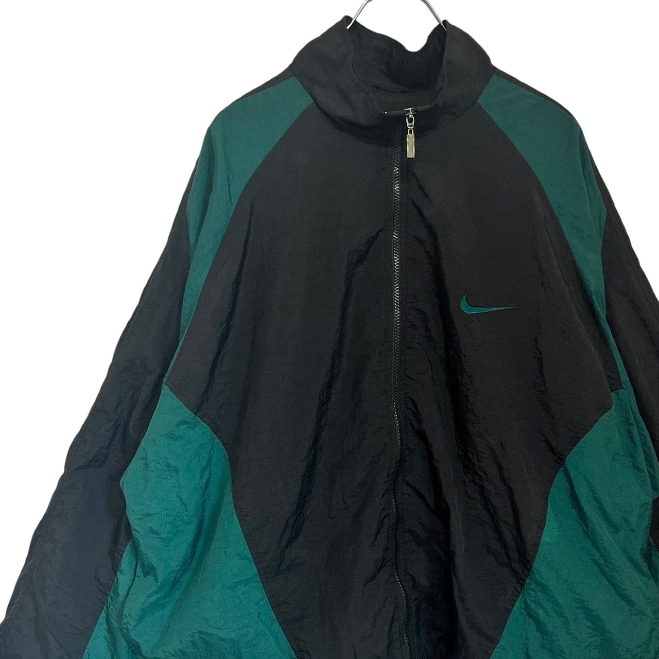 NIKE ナイキ ナイロンジャケット XL 刺繍ロゴ バックロゴ アースカラー