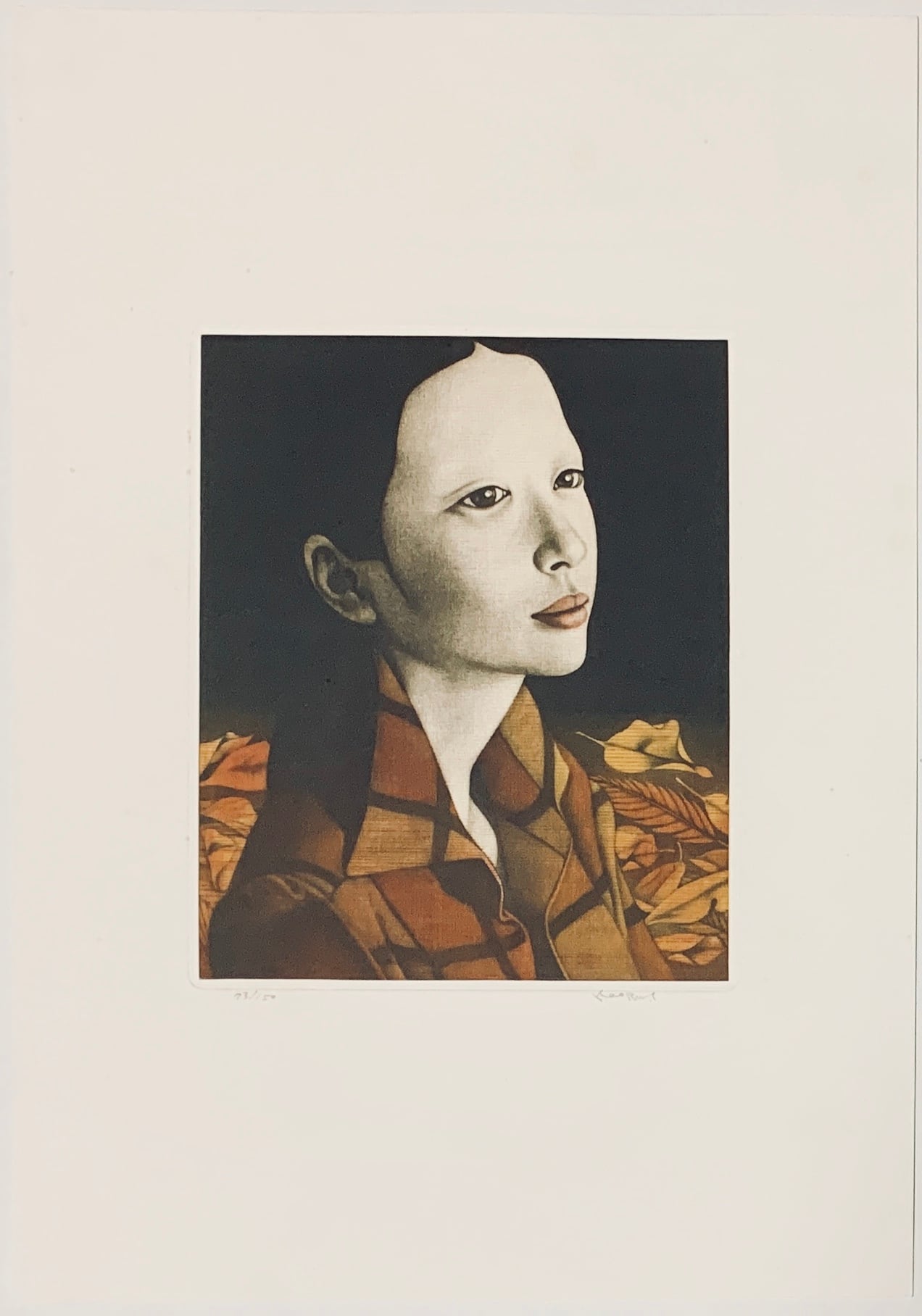 斎藤カオル銅版画作品集1968-1981 オリジナル新作メゾチント2種入特装