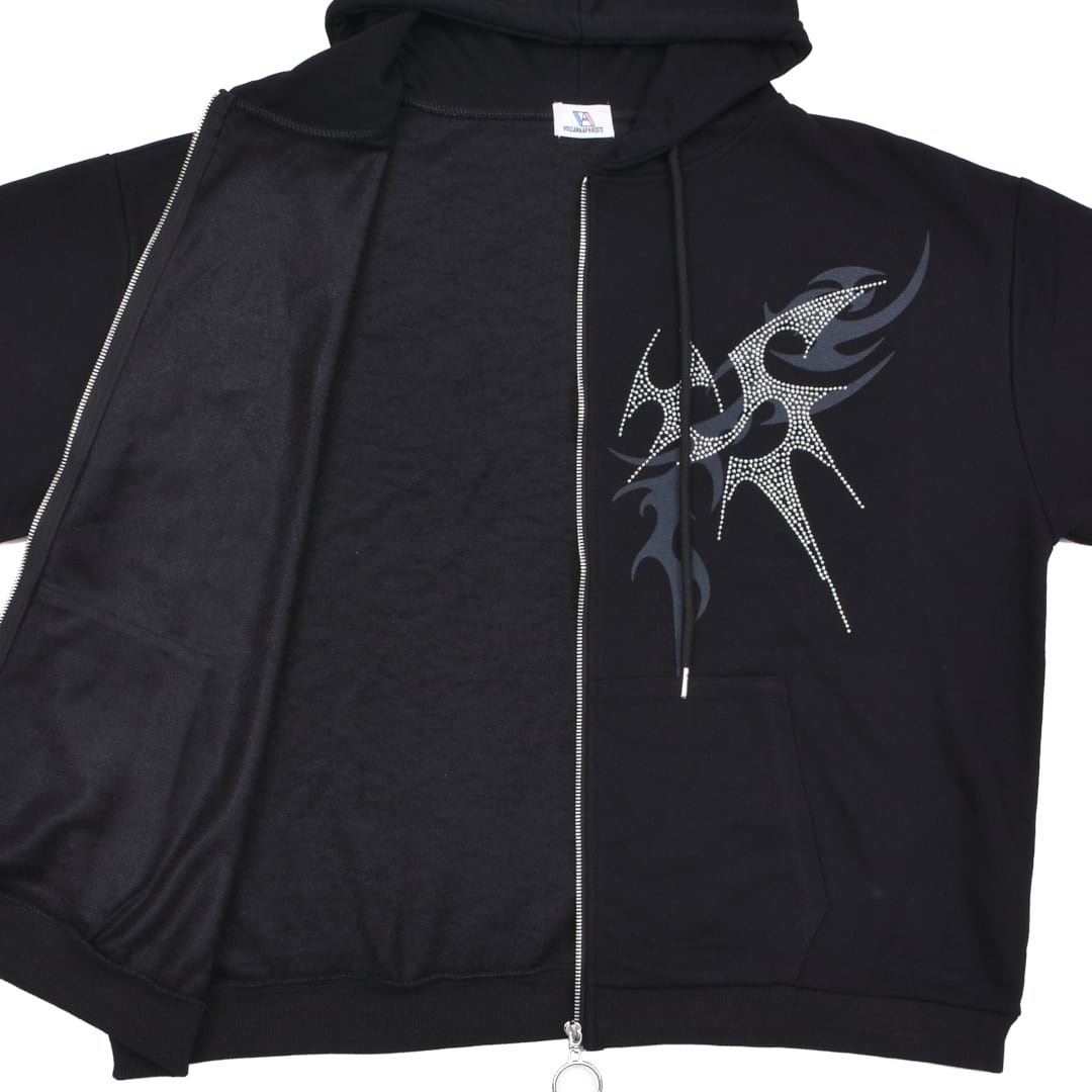 ラインストーン トライバルZIPパーカー | VOLCAN&APHRODITE