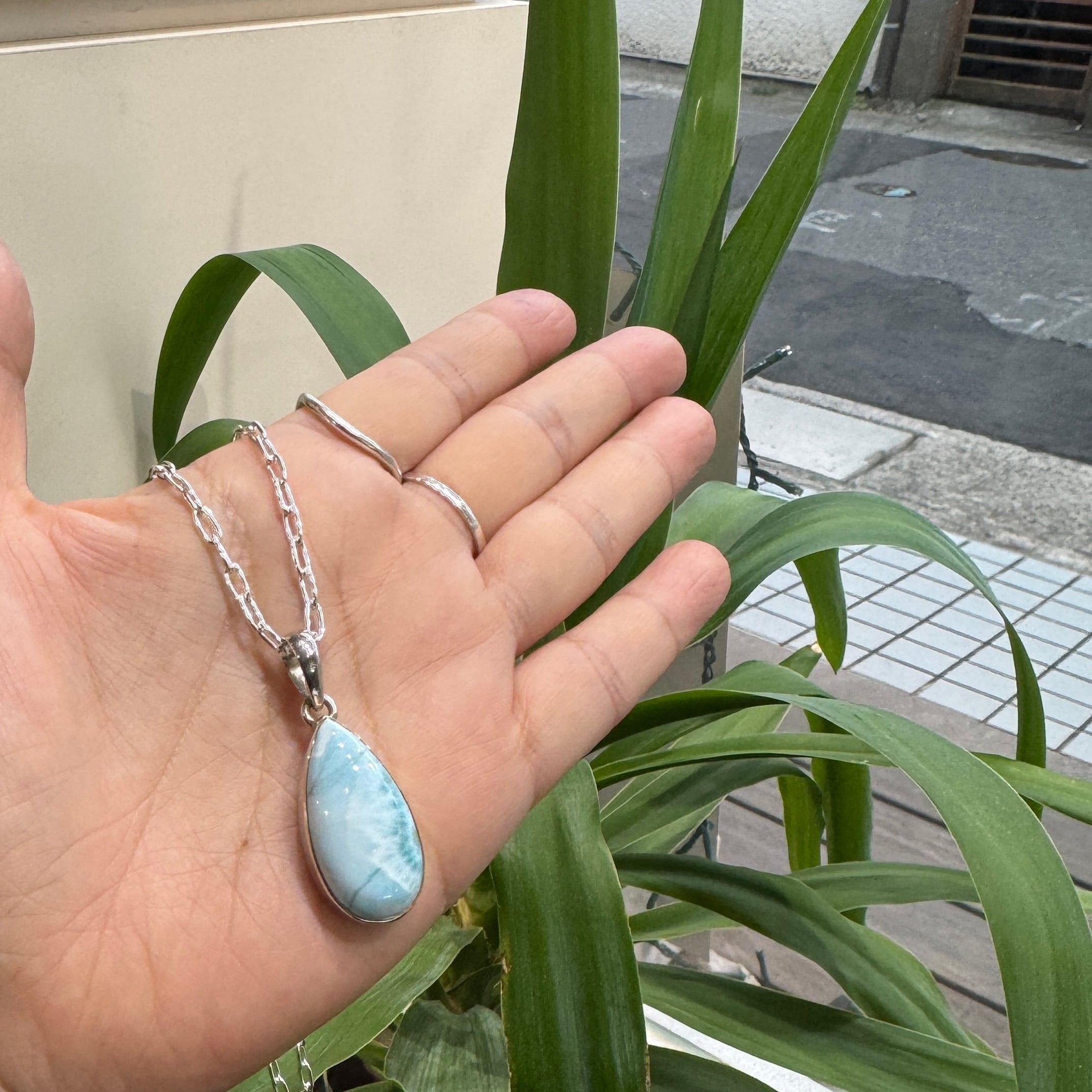 一点物 ラリマー ドロップ ペンダント | 【公式通販】鎌倉のシルバー