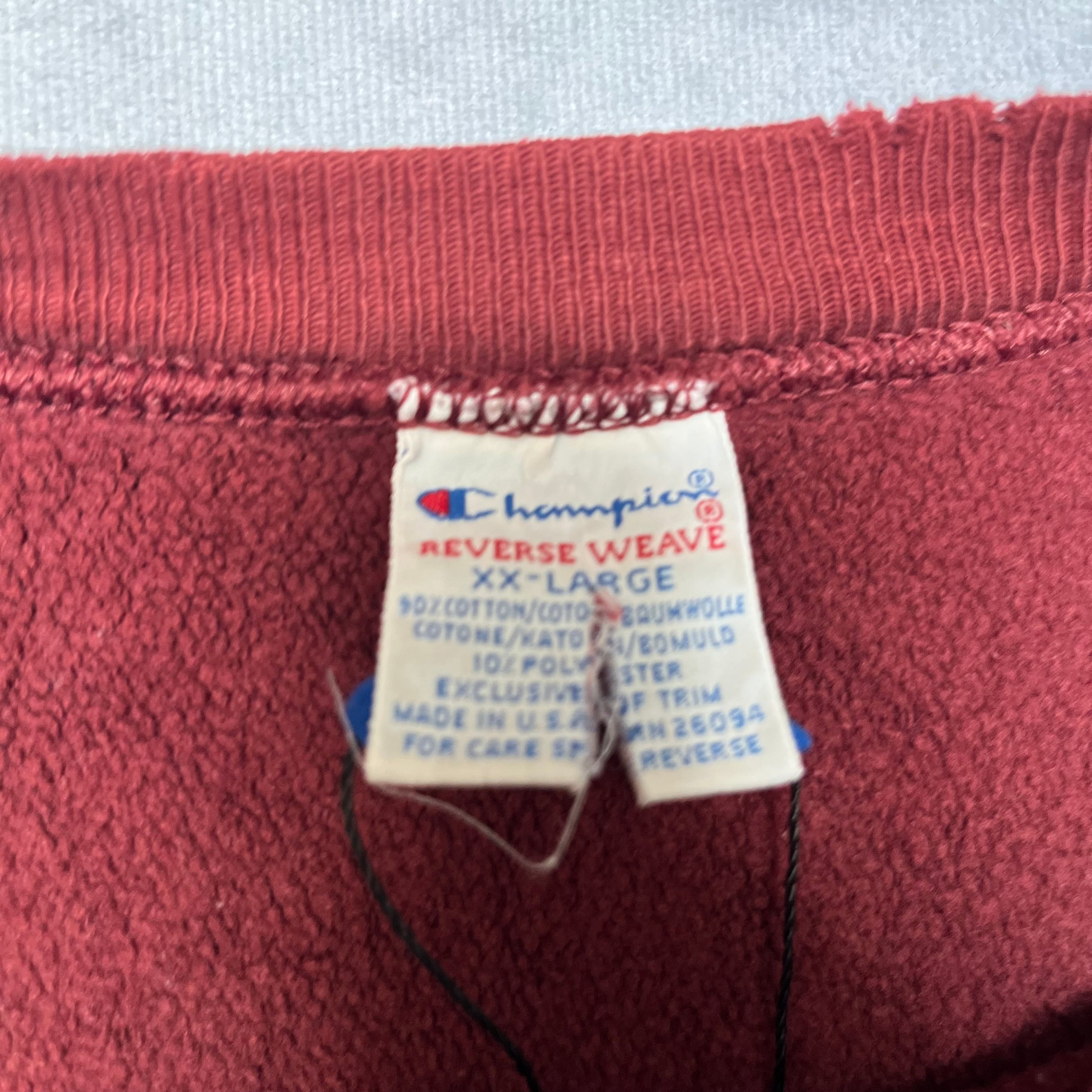 90's USA製 チャンピオン リバースウィーブ 3段プリント XL | 古着屋DIGDIG