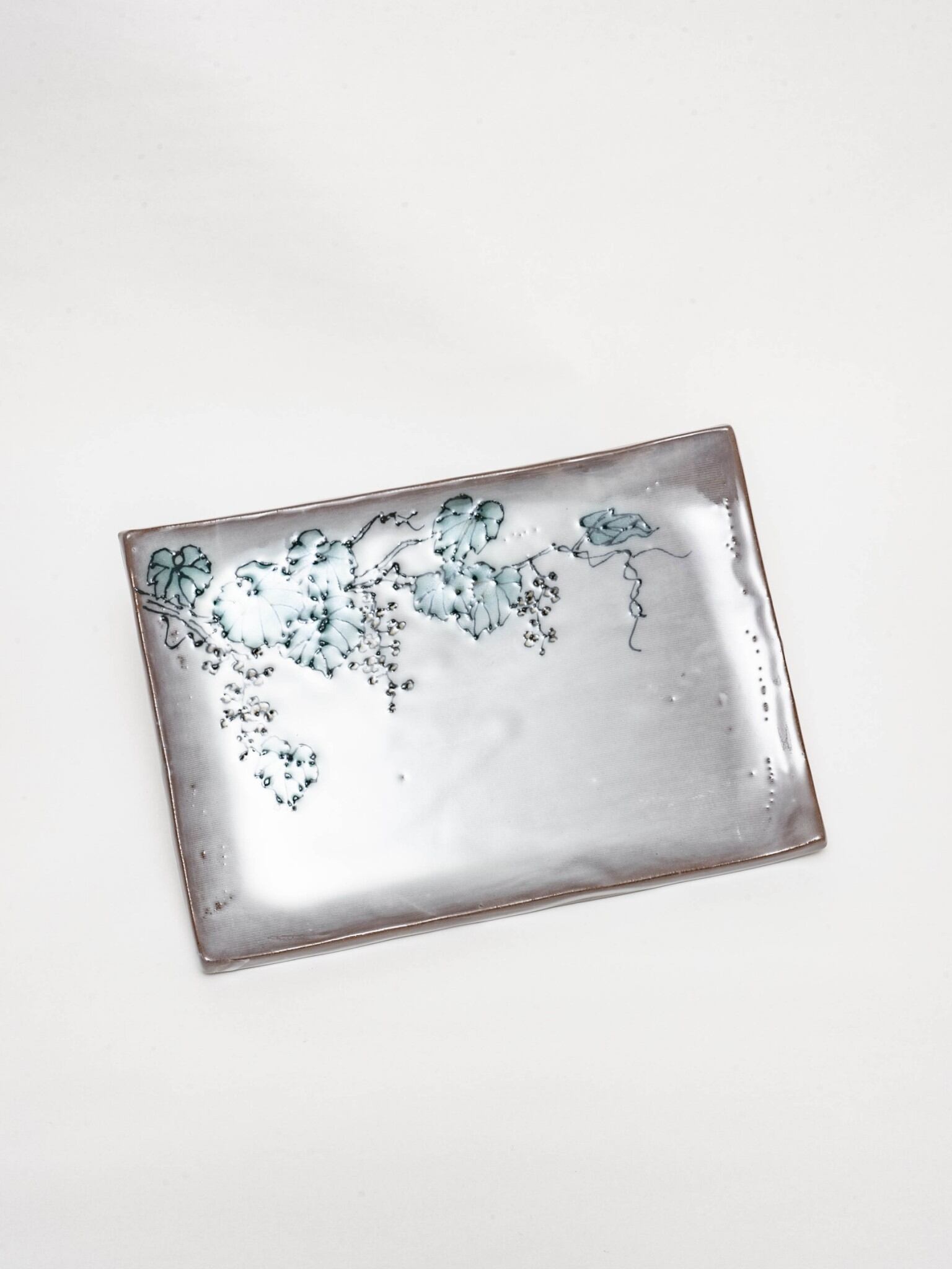 大堀筒描き 皿 大 | 大堀相馬焼 陶吉郎窯