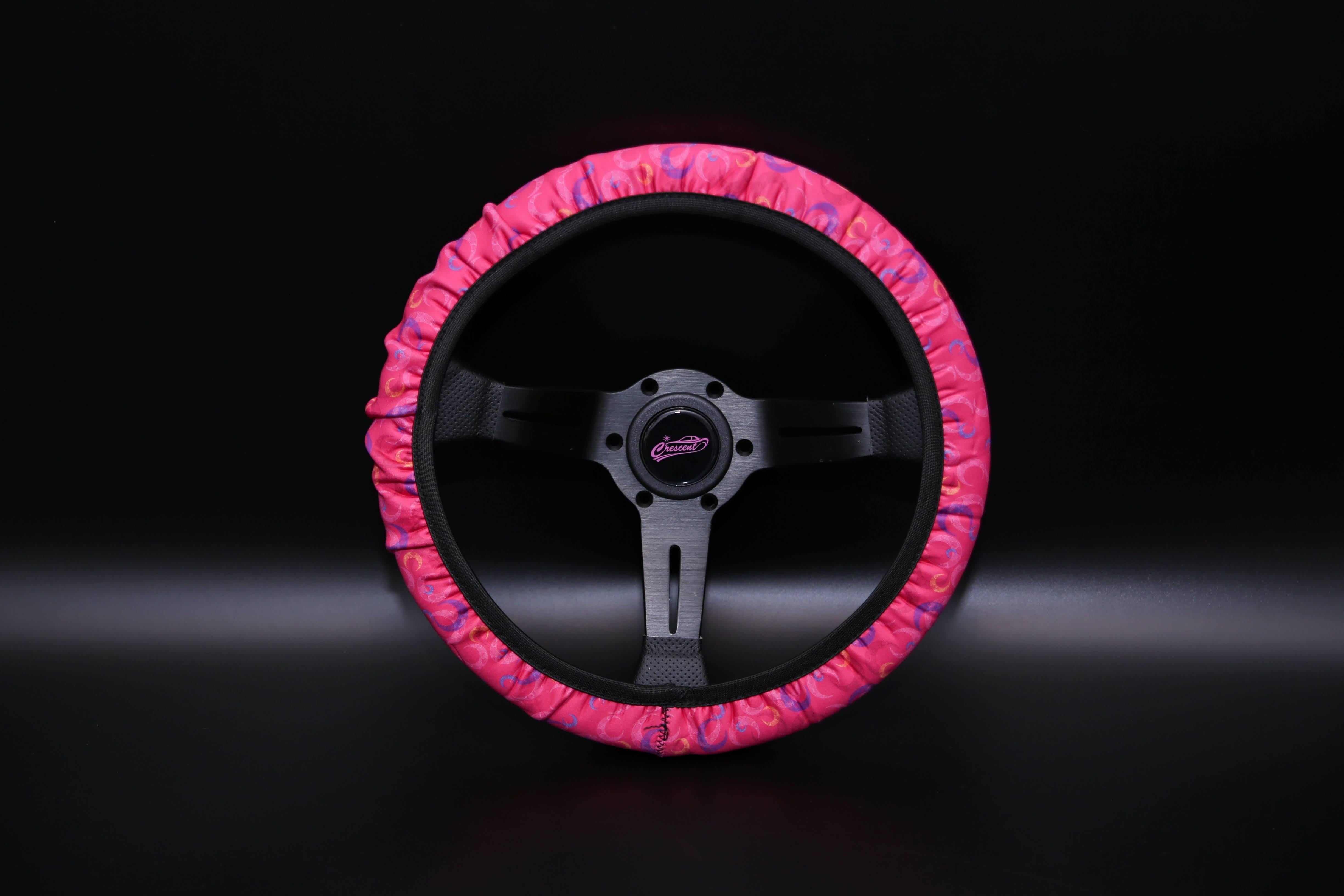 オリジナルステアリングカバー ピンク | Density