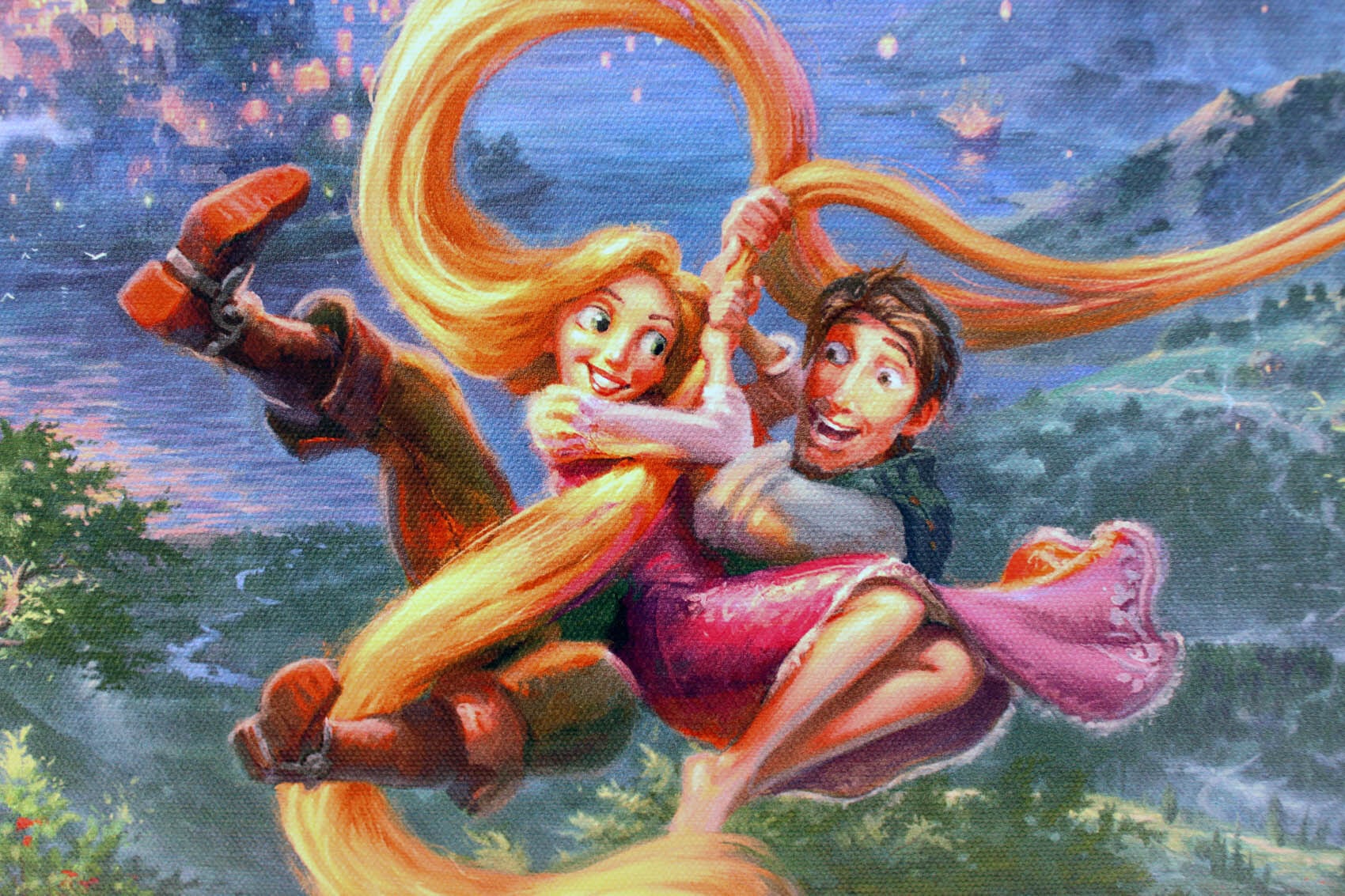 ディズニー絵画 塔の上のラプンツェル アップ イン ラブ 展示用フック