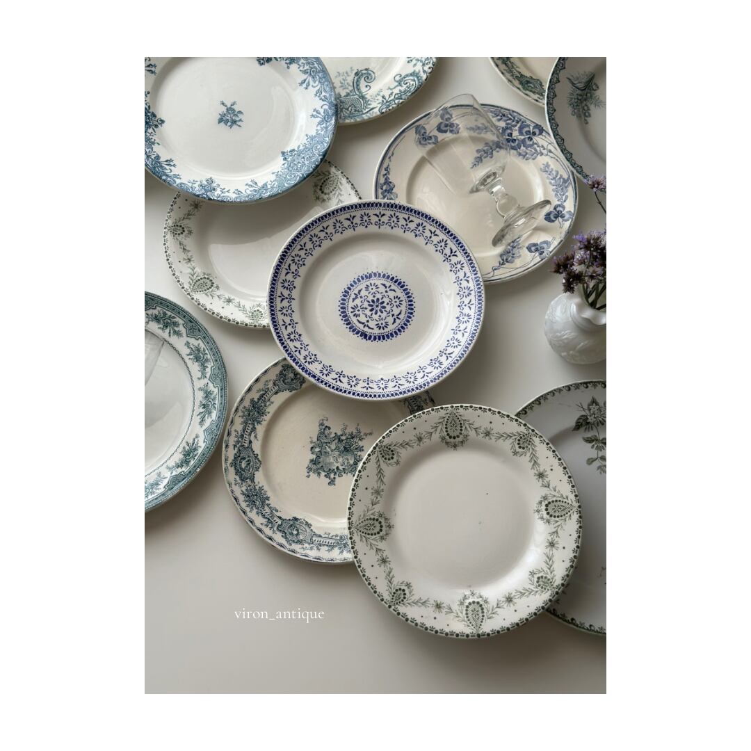 フランス 1800年前後 ファイアンス プレート 19世紀フランス クレイユ