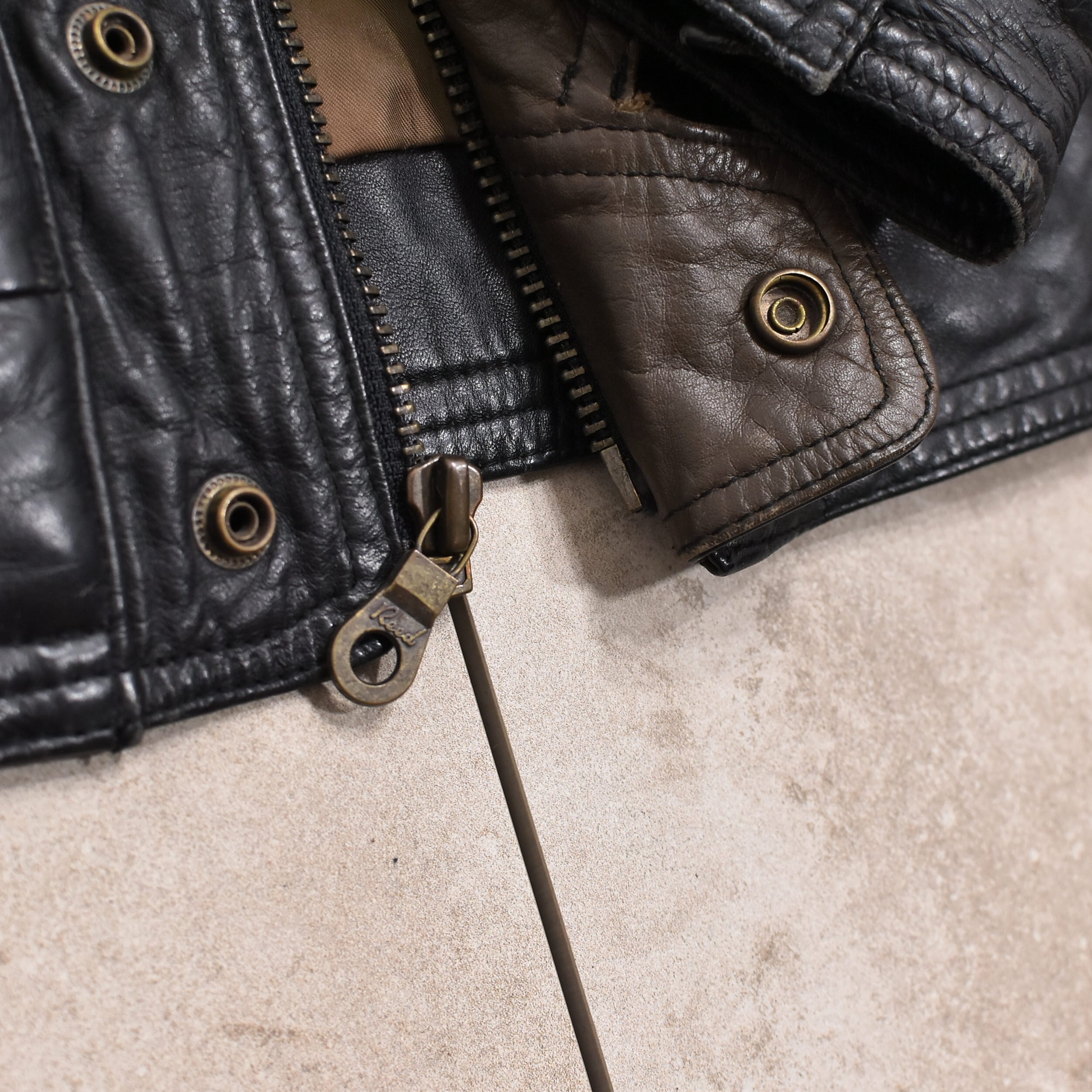 80～90s Reed sportswear leather blouson | 古着屋 grin days memory