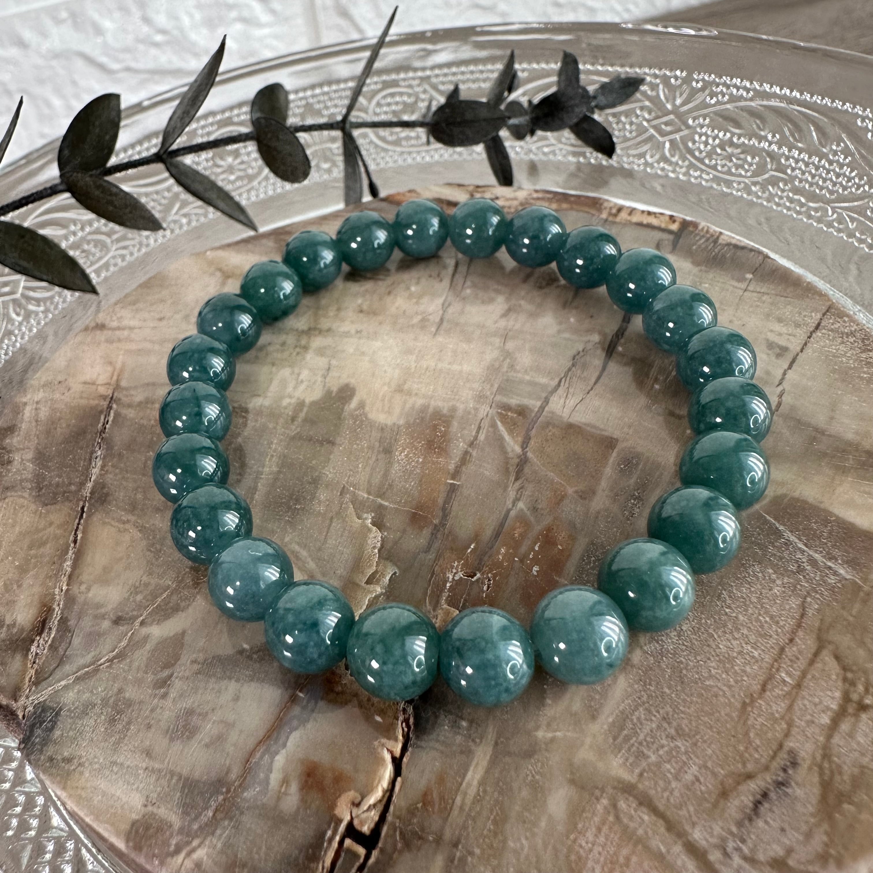 ミャンマー産青翡翠ブレスレット852 | 円と縁 オラクルと天然石のお店